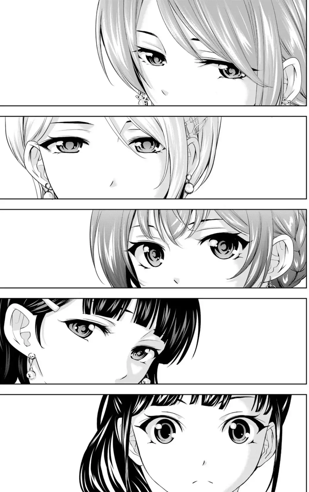 All the girls (except Ami) realizing that they're getting into the endgame...