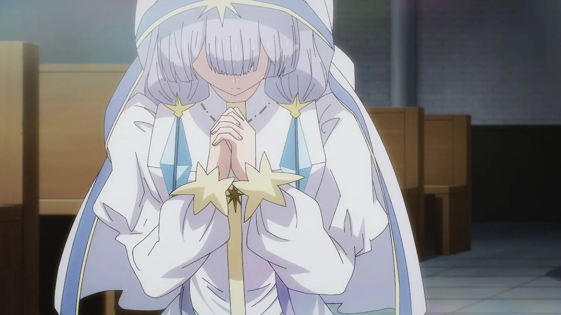 She's clearly the 'saint' of some religion in this world, the question is how will she react to Kunon inevitably acting all friendly with her?