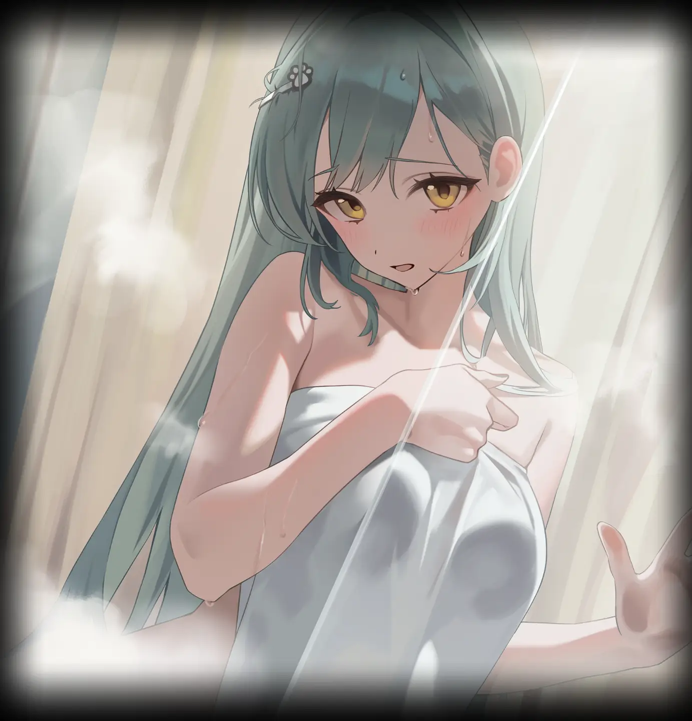 Privaty looks a lot younger here compared to most of the other cgs. must be because she's not wearing the glasses?