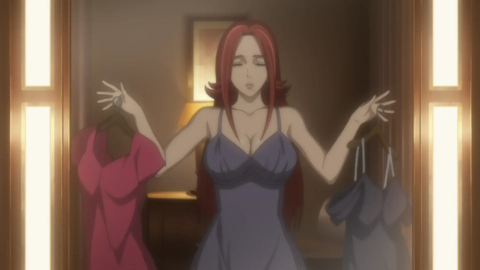 I have no idea who this woman is or why it's important, but I enjoyed the moments of fanservice in between the battles?