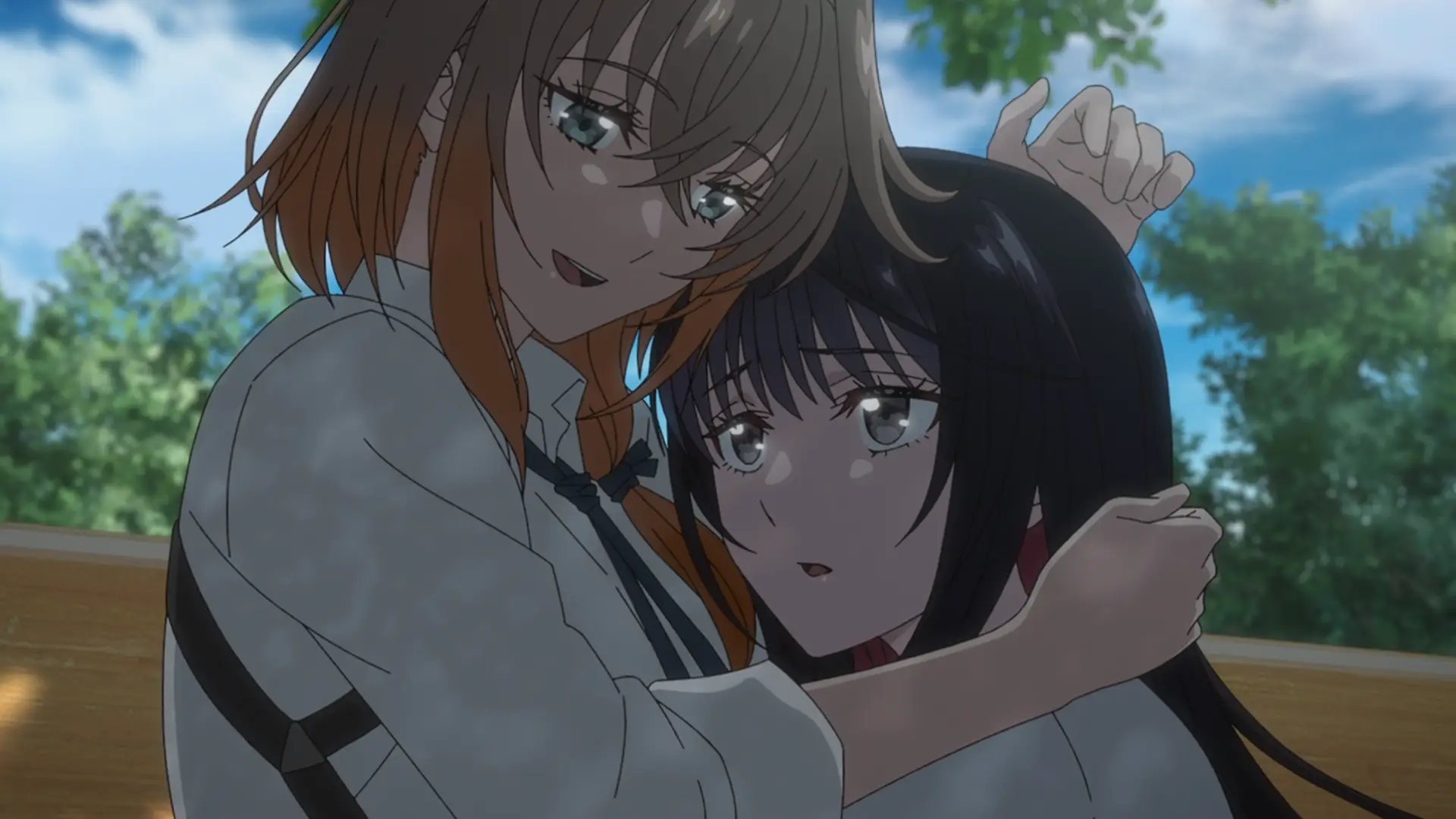 This scene was ultra cute, but at the same time it felt so weirdly too fast. Like Towa and Shiina only met twice and they're already cuddling?!