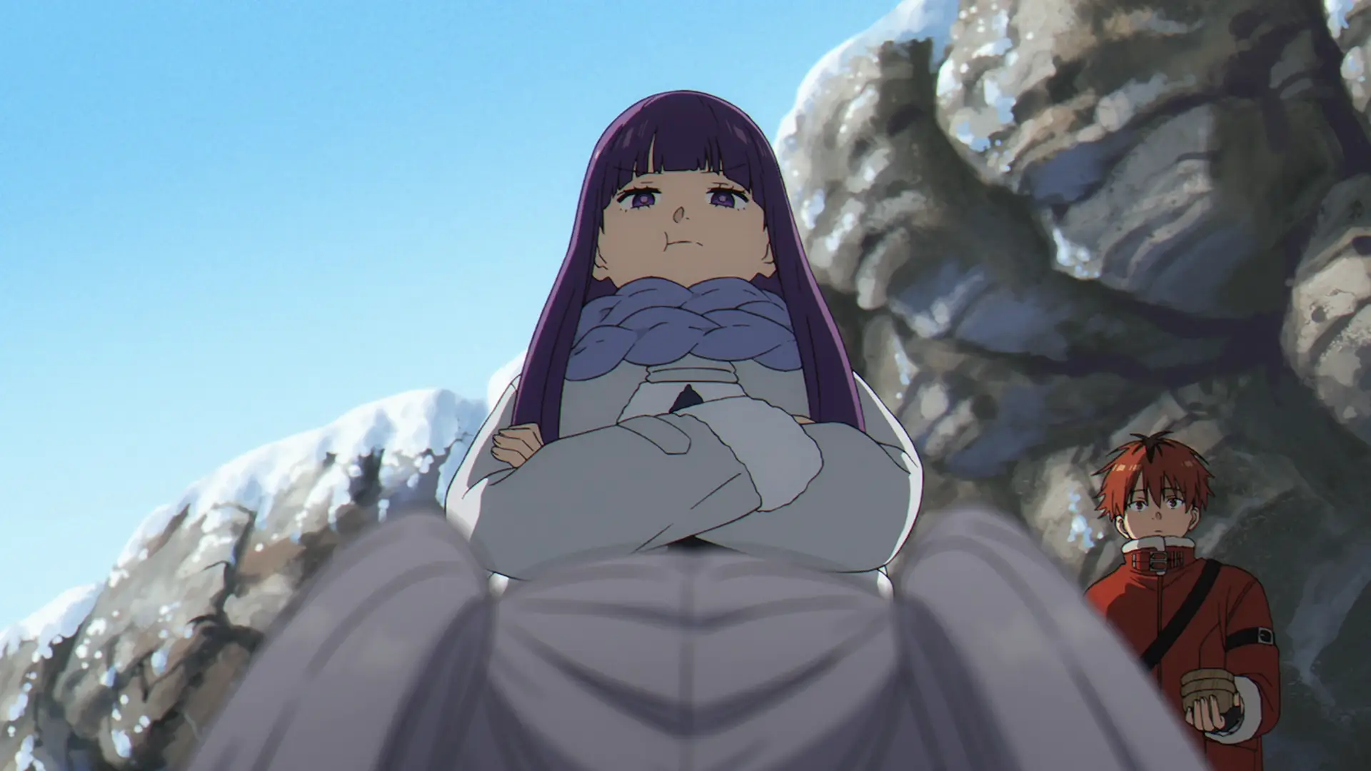 Frieren can fight the demon lord, but has no chance to surviving through a pouting Fern. Just look at her!