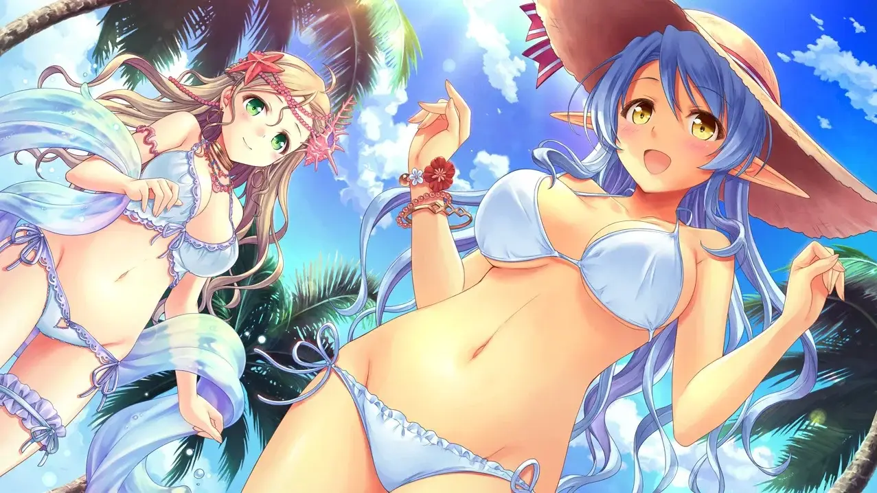 Summer event with the dark elf Sophie and siren Wil. Both extremely attractive swimsuits.
