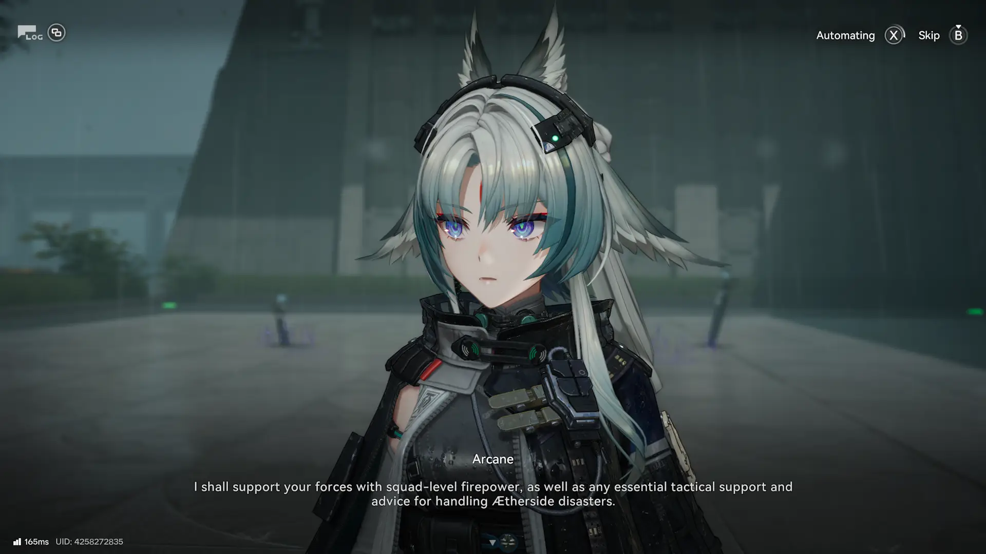 Arcana seems to be a new upcoming character, she is connected with Chen Qianyu. She looks quite good, but her personality is a bit too serious, especially if you compare her to Chen.
One question I have is though, is she a reconvener and linked to some character from the original Arknights?