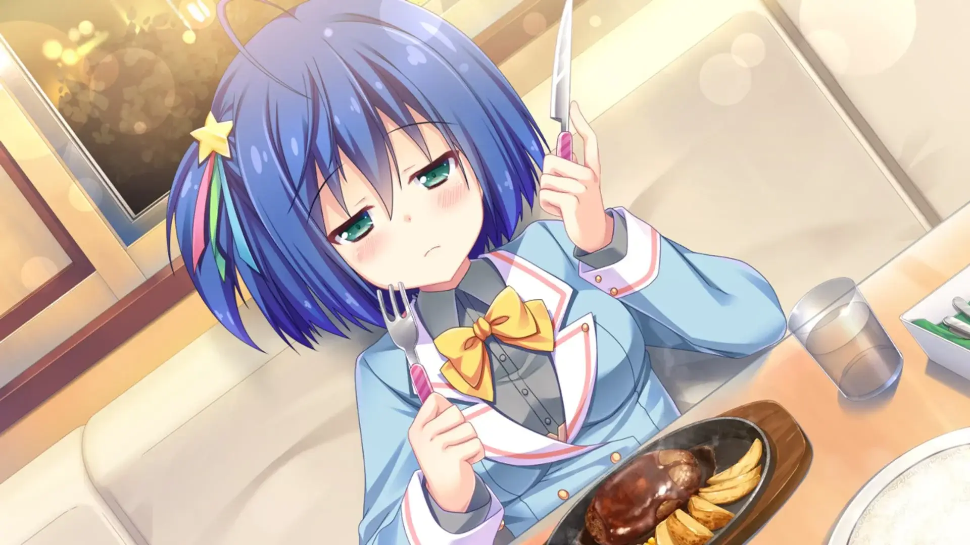 Nanako doing what she does best. Eating!