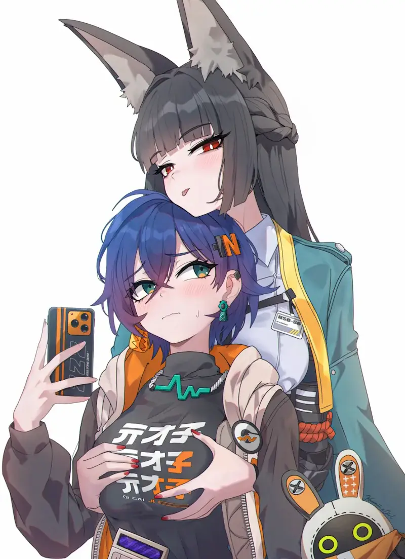 Miyabi hugging Belle is good civilization so I had to share with you guys.