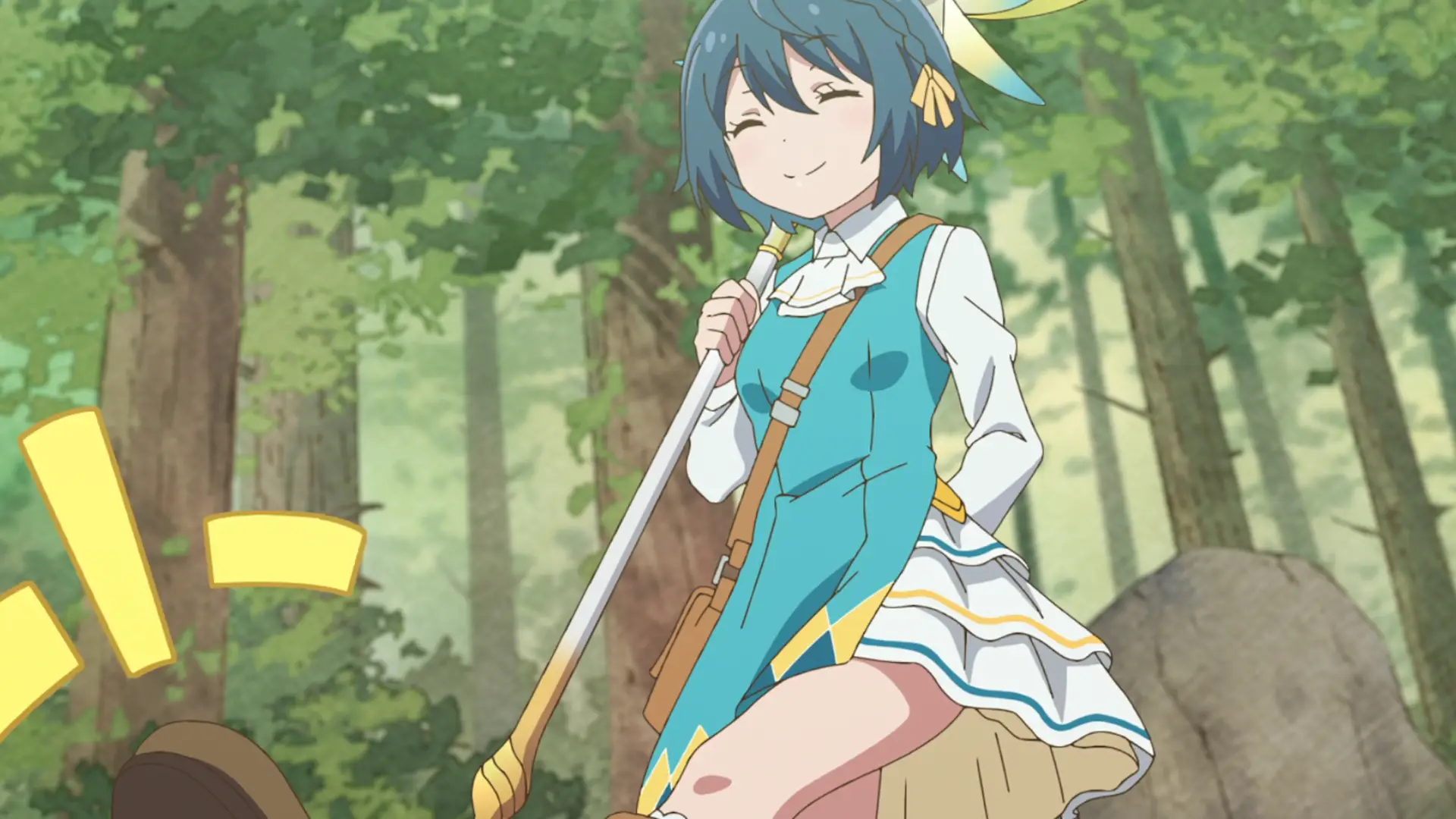 The series seems to be centering all around cuteness so fanservice is pretty much non-existant. Not a bad thing if done well really...