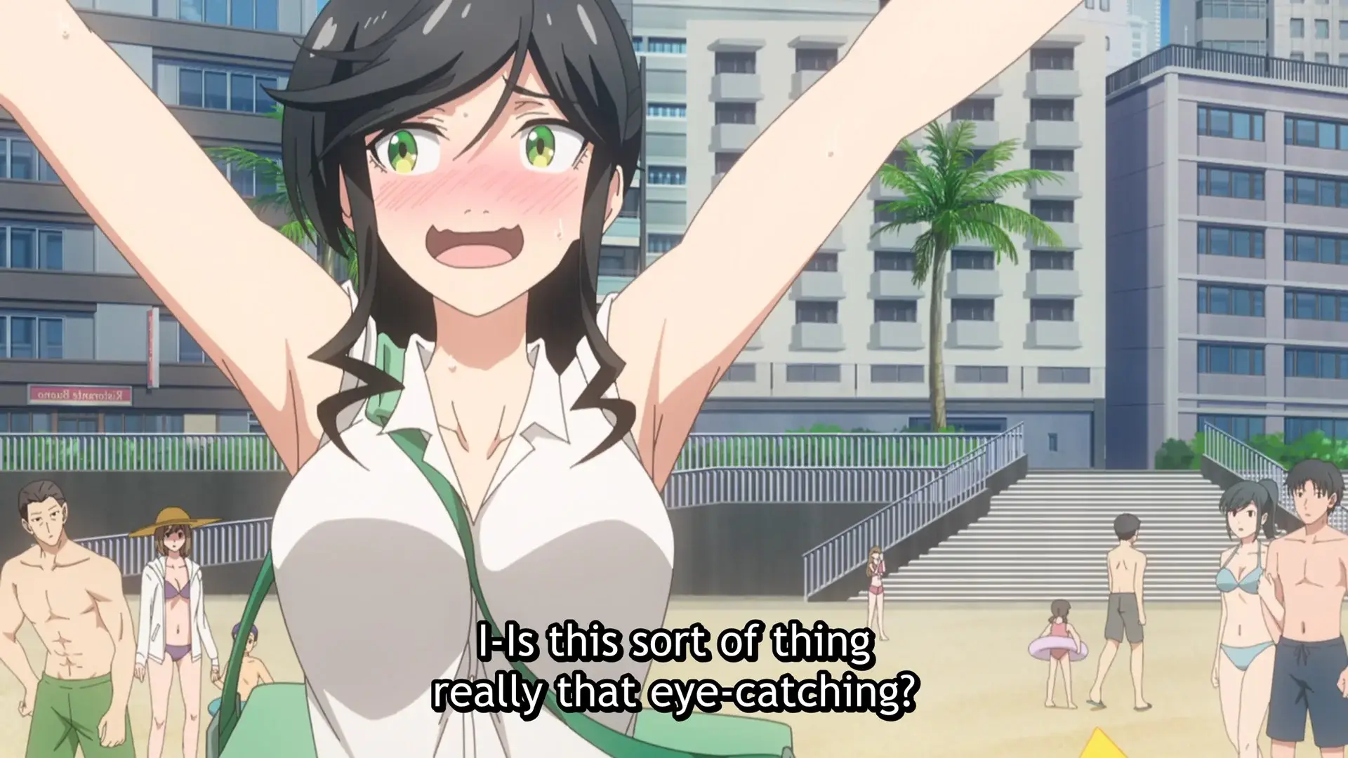 It is, especially with the bad strap going straight through there, I'm sure lots of people will be paying attention to you in many ways..