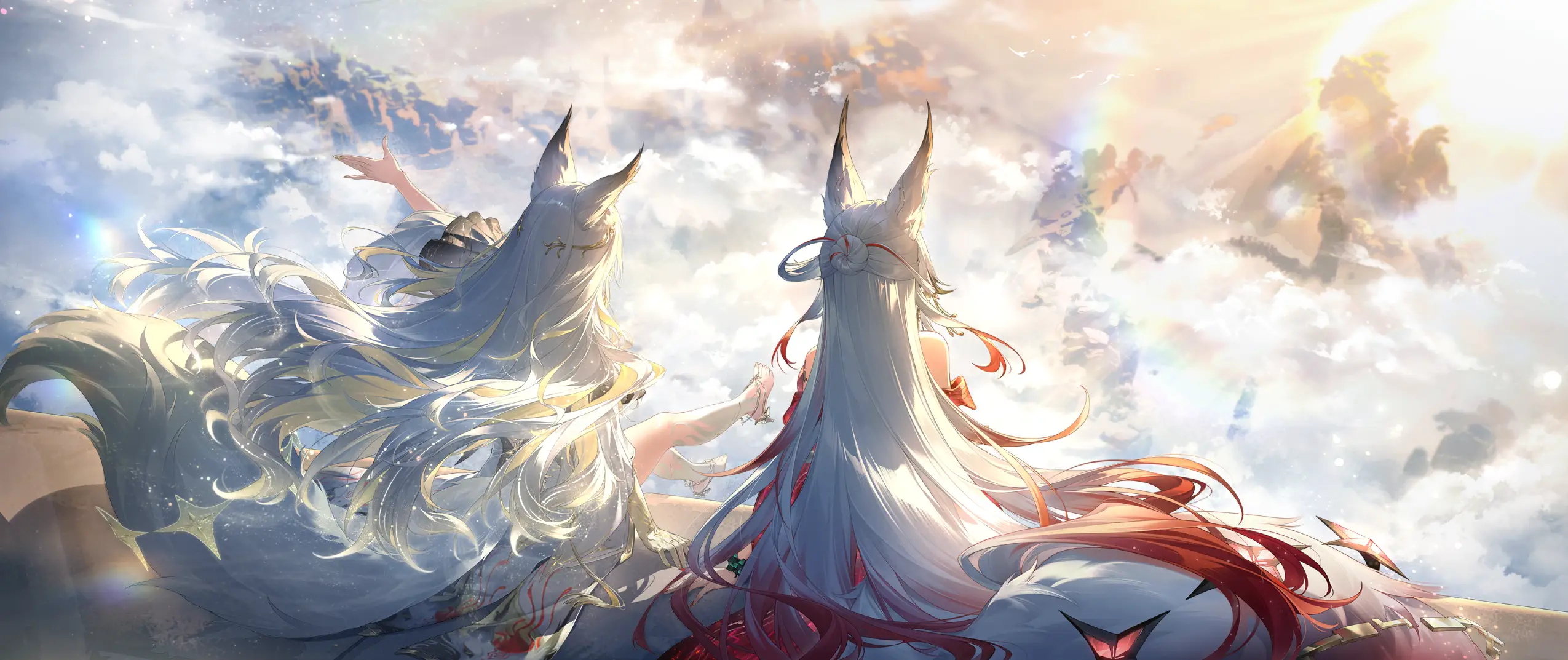 Now, where can I get two beautiful fox girls like Hsin and her double to fluff their tail all day? Just look at that tail!