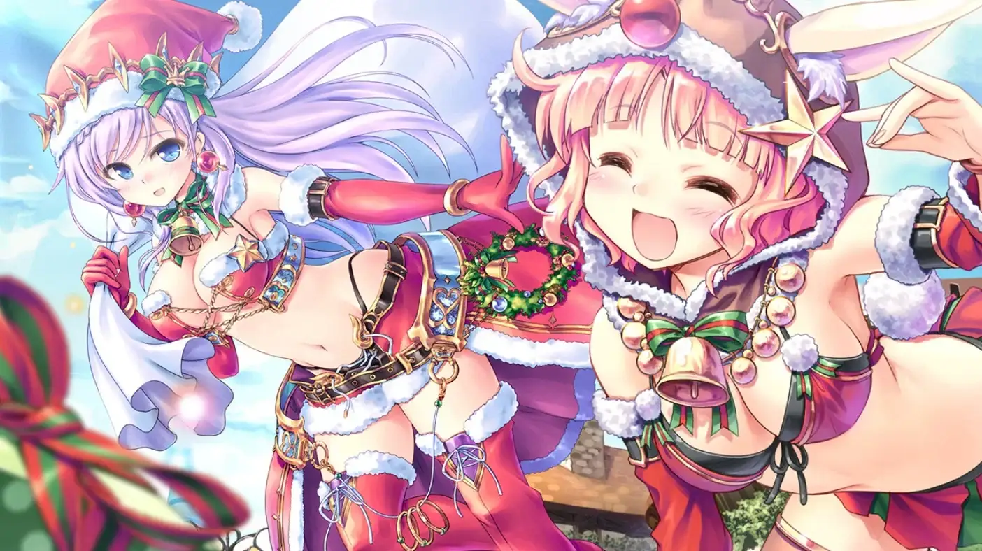 Each season brings new cute scenes and costumes, here with Ashley and Kulche in christmas outfit. Ultra cute as usual.
