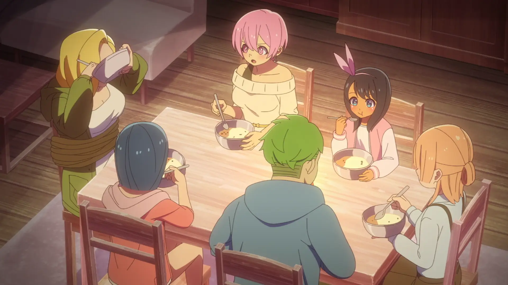 This was the scene that threw me off because she actually ate and I thought 'zombies don't eat". But well, turns out I was wrong.