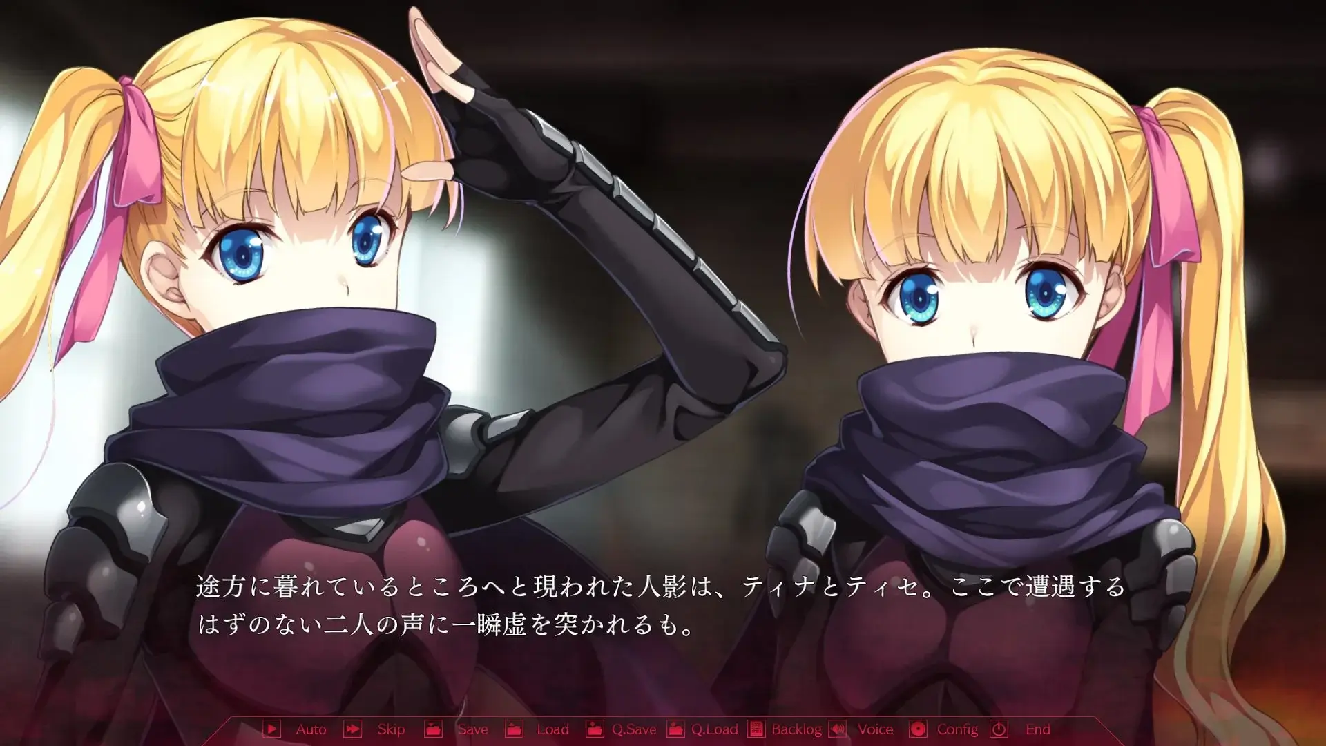 Twin ninjas are cute, but also scary in that...scene...