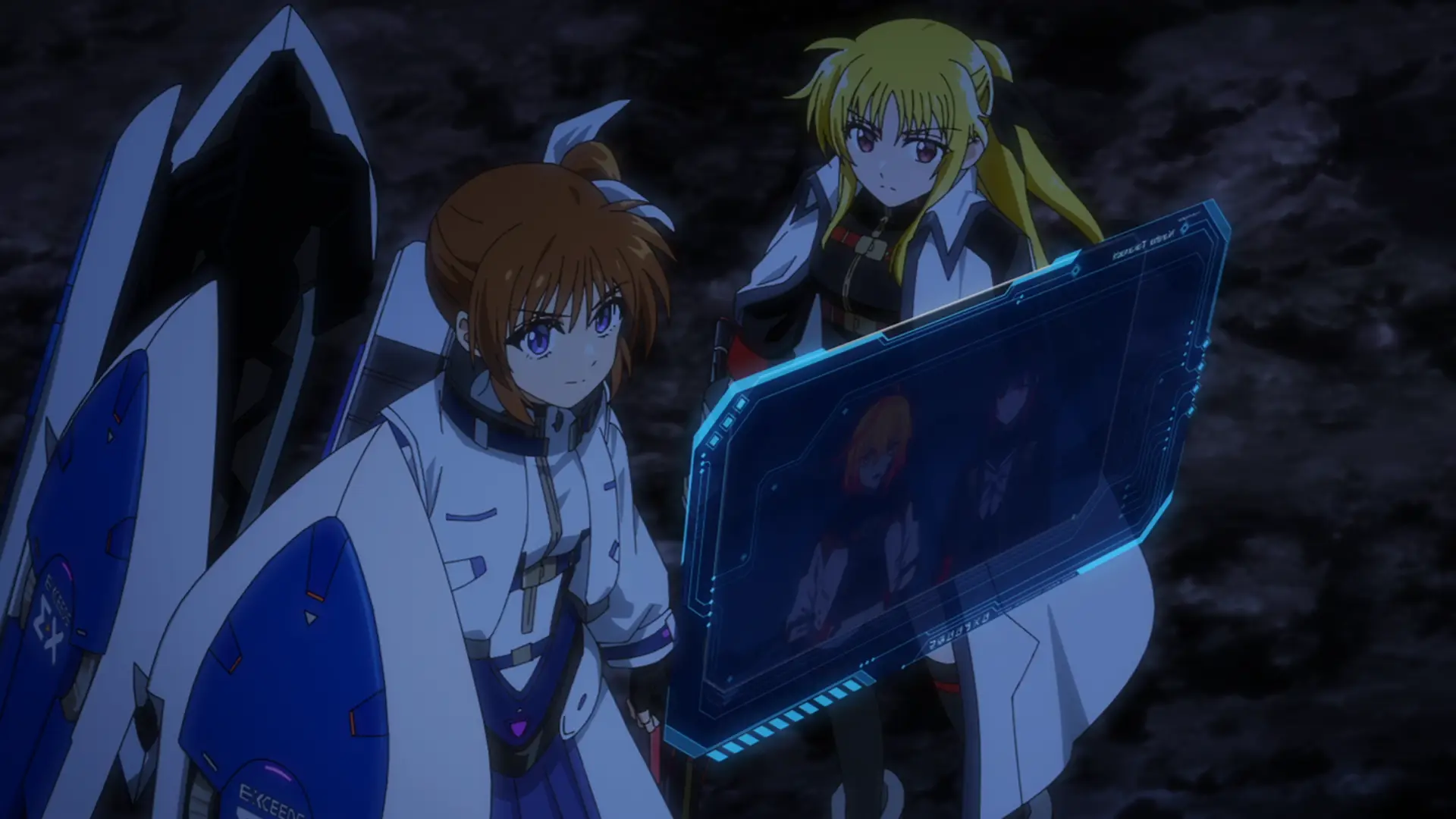 Nanoha and Fate being relegated to cameos here and there as side characters was a shame, but it reminded me why I like them so much. They're both great, especially together!