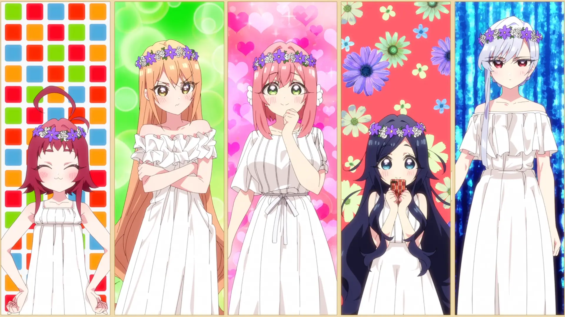 Excluding Kusuri everyone else is stunning here. Shizuka is like an angel and Karane/Hakari being next to each other means...yuri?!