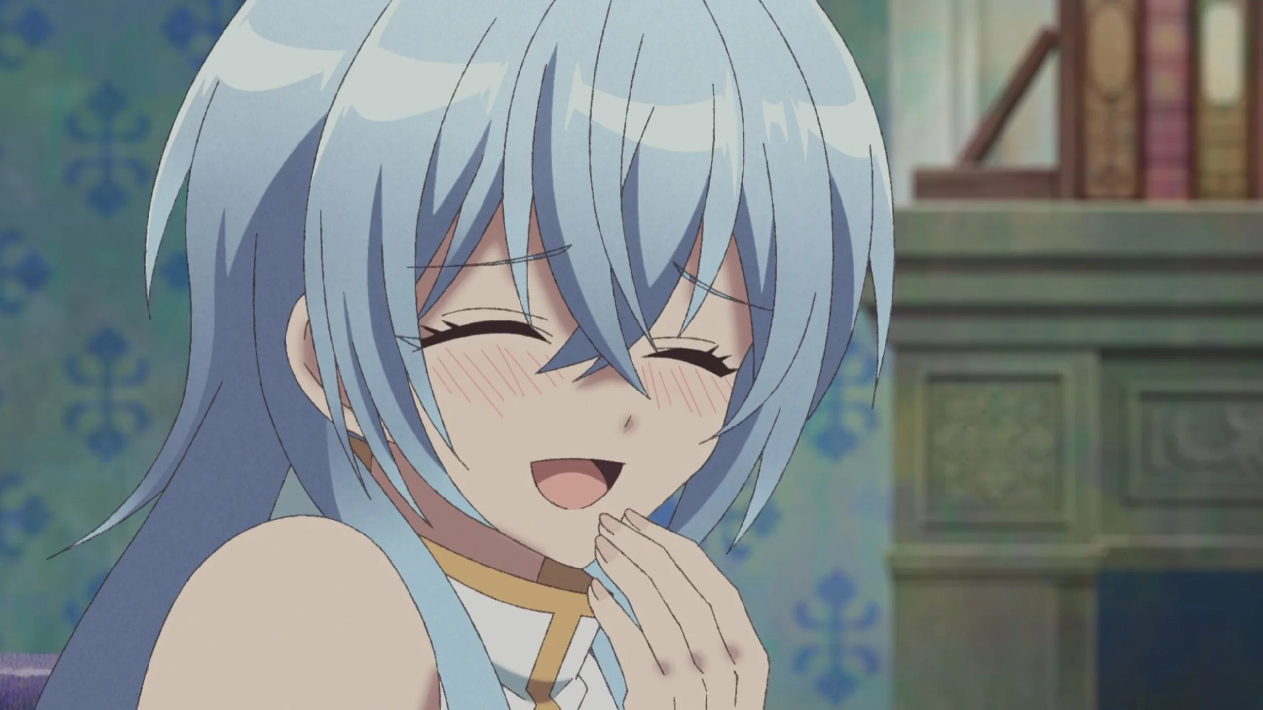 She's really cute when smiling though.