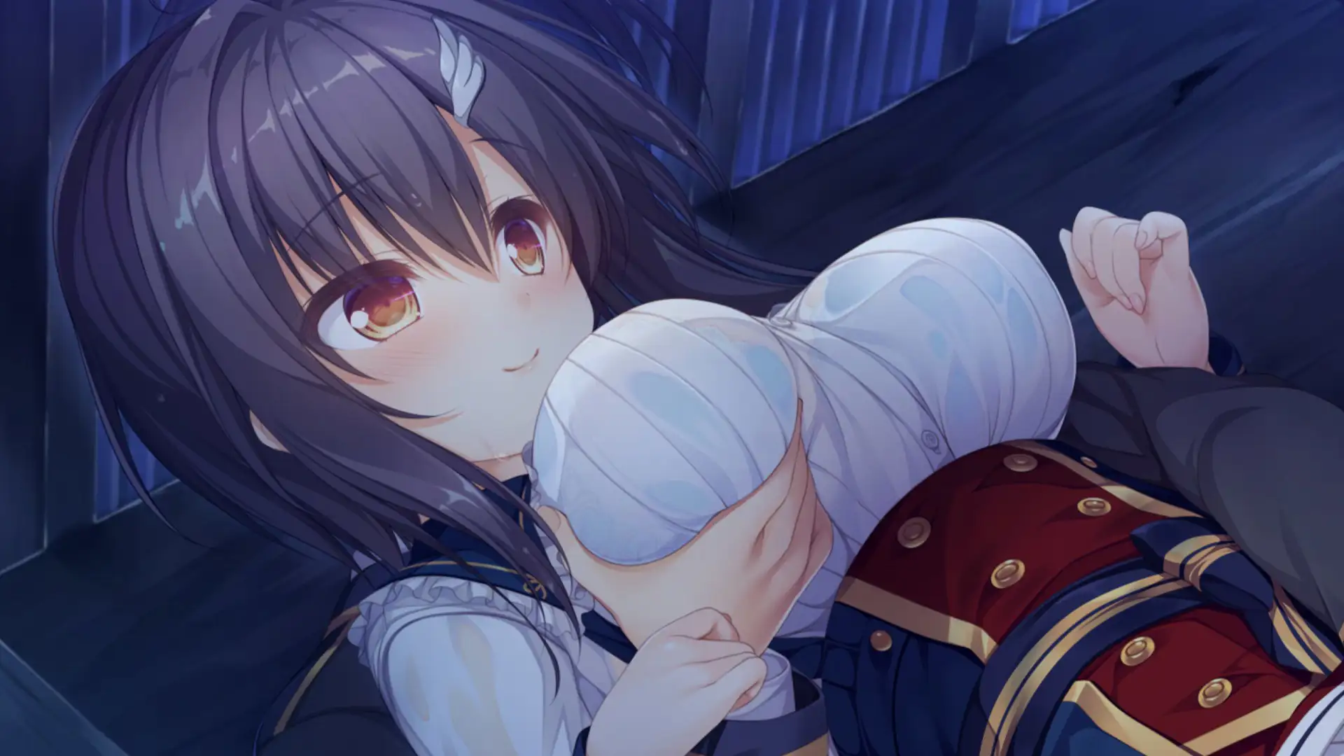 Just wanted to show the sheer size of Tsumugi. She's world class in the series even though still smaller than Miori who is on a separate league altogether.