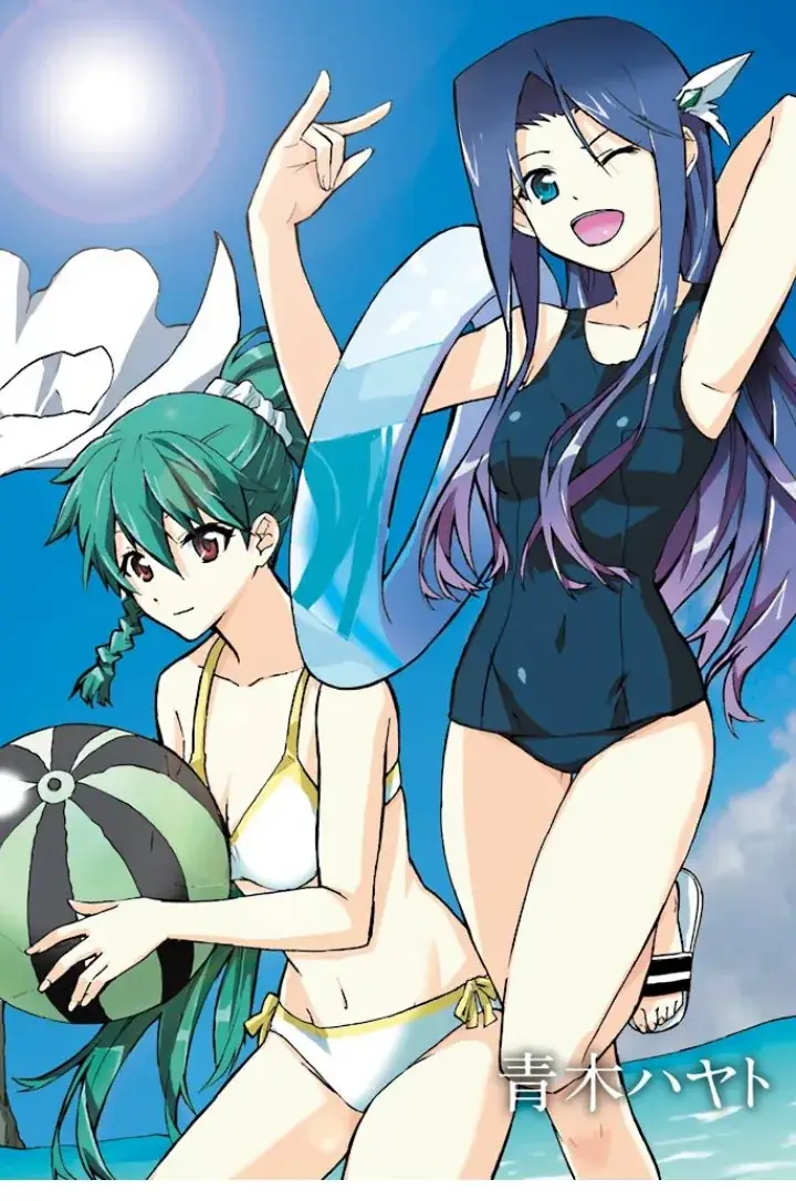 Of course there's no way we could avoid a nice swimsuit story to show off our heroines!