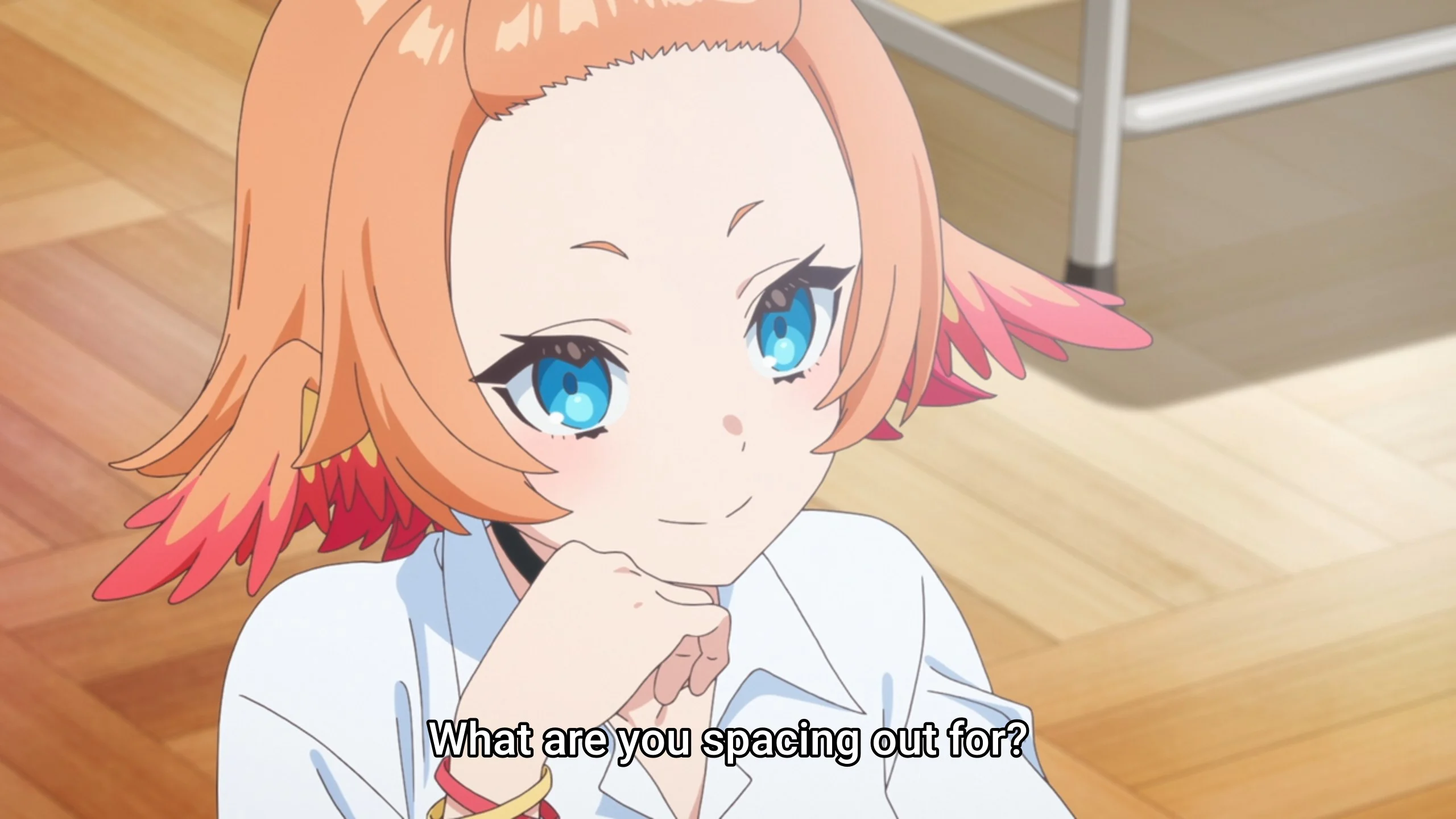 I mean, your forehead is distracting me?