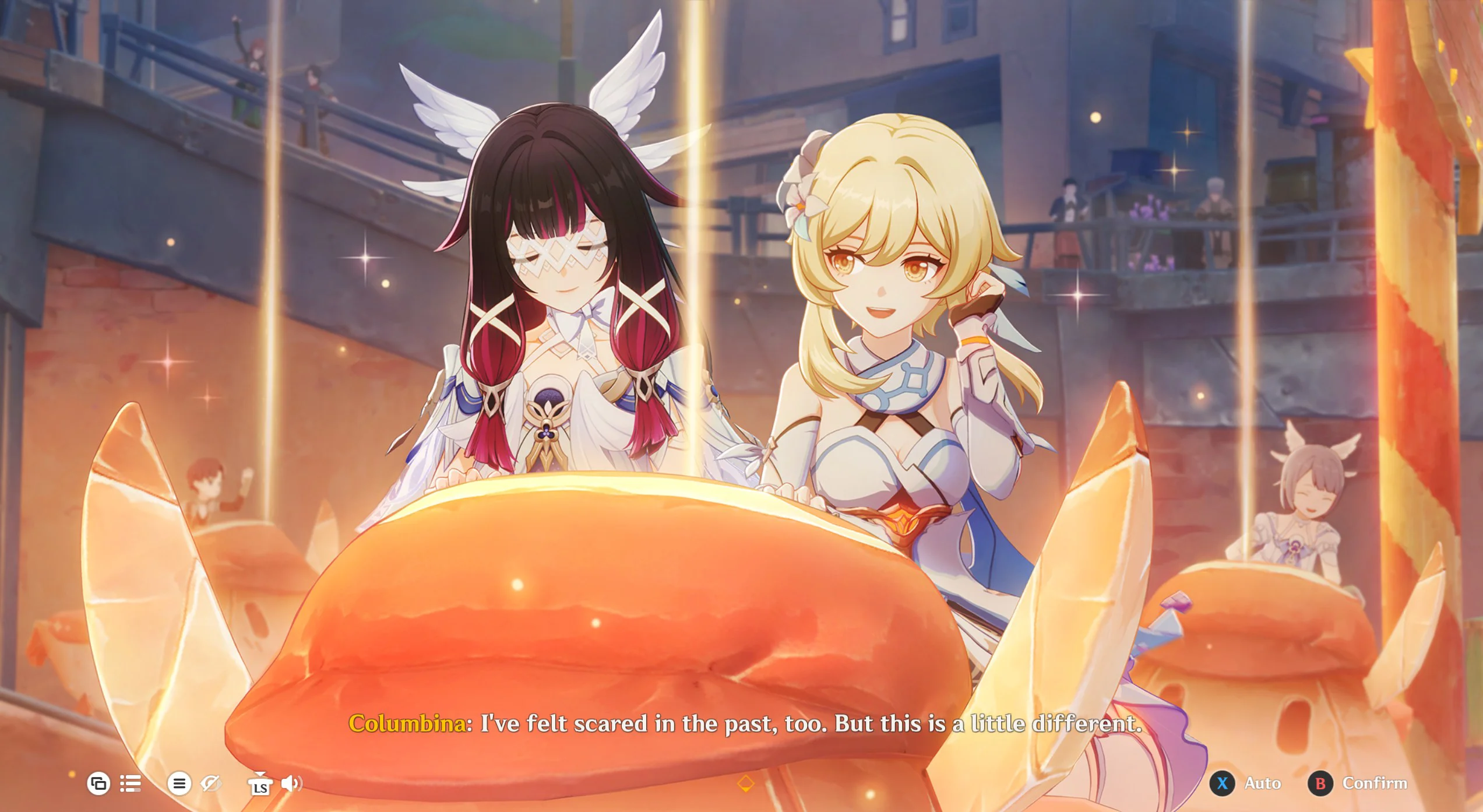 Cute riding together