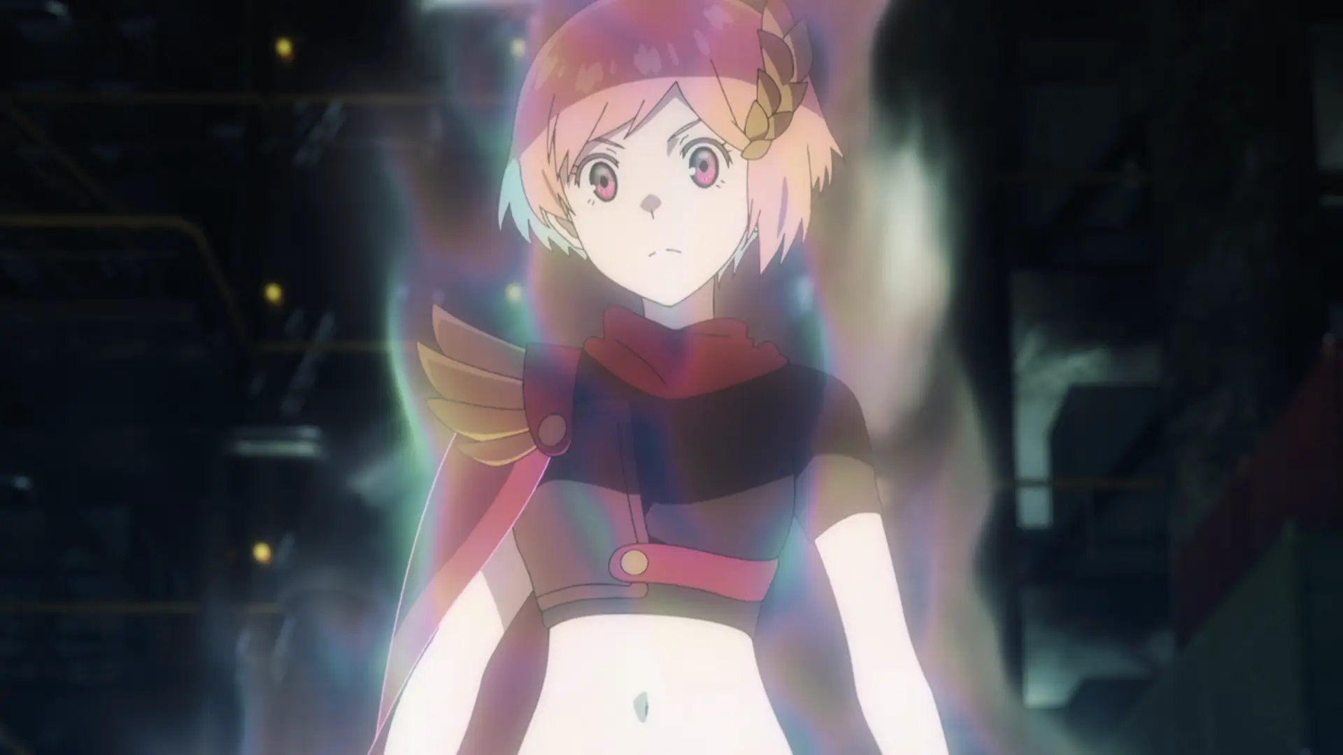 Apparently she can change clothes depending on who is possessing her in quick succession. That's nice!