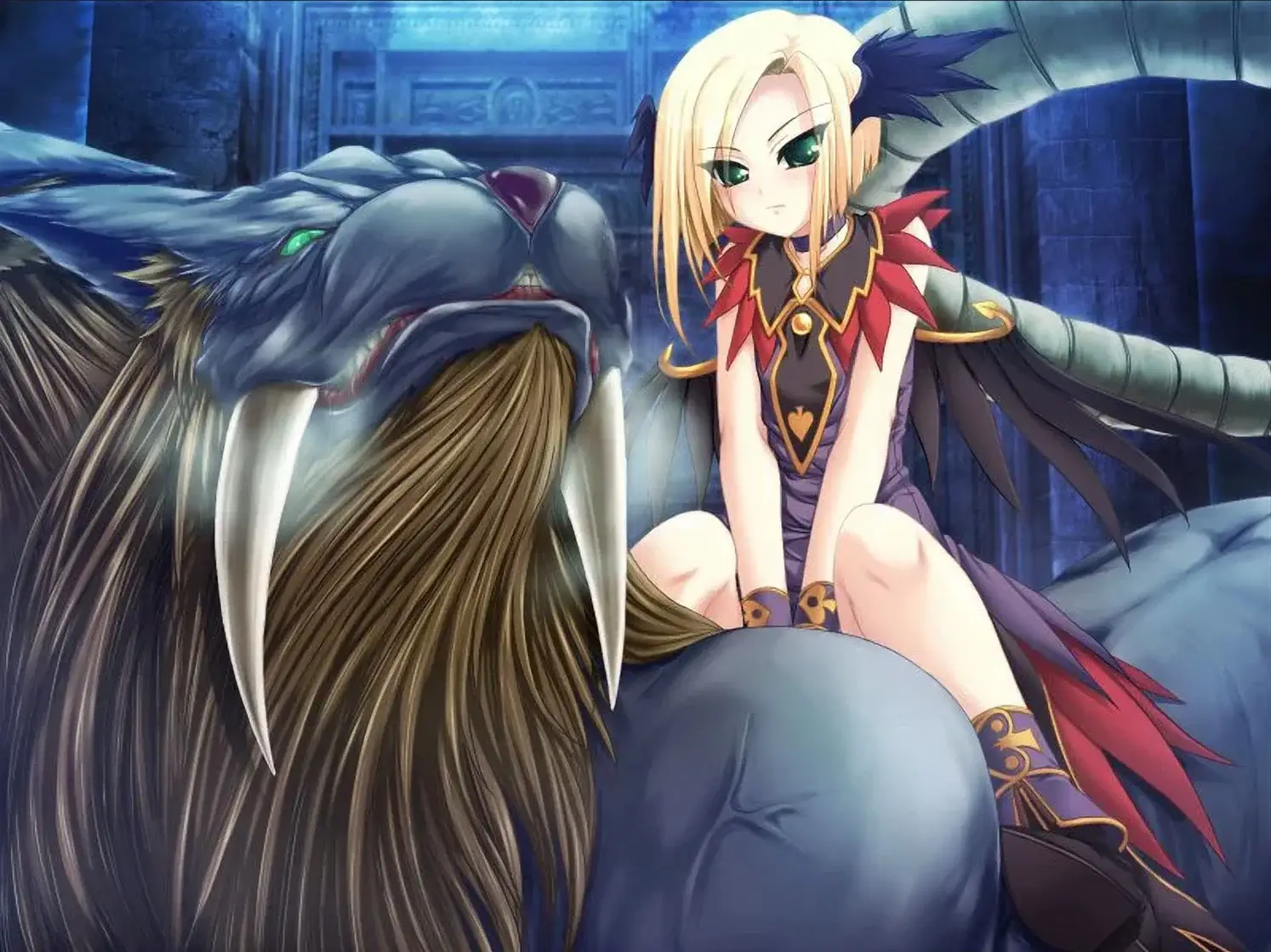 Naberius's cool and calm voice is always nice to hear. Plus she's extremely strong ingame with her dark magic.