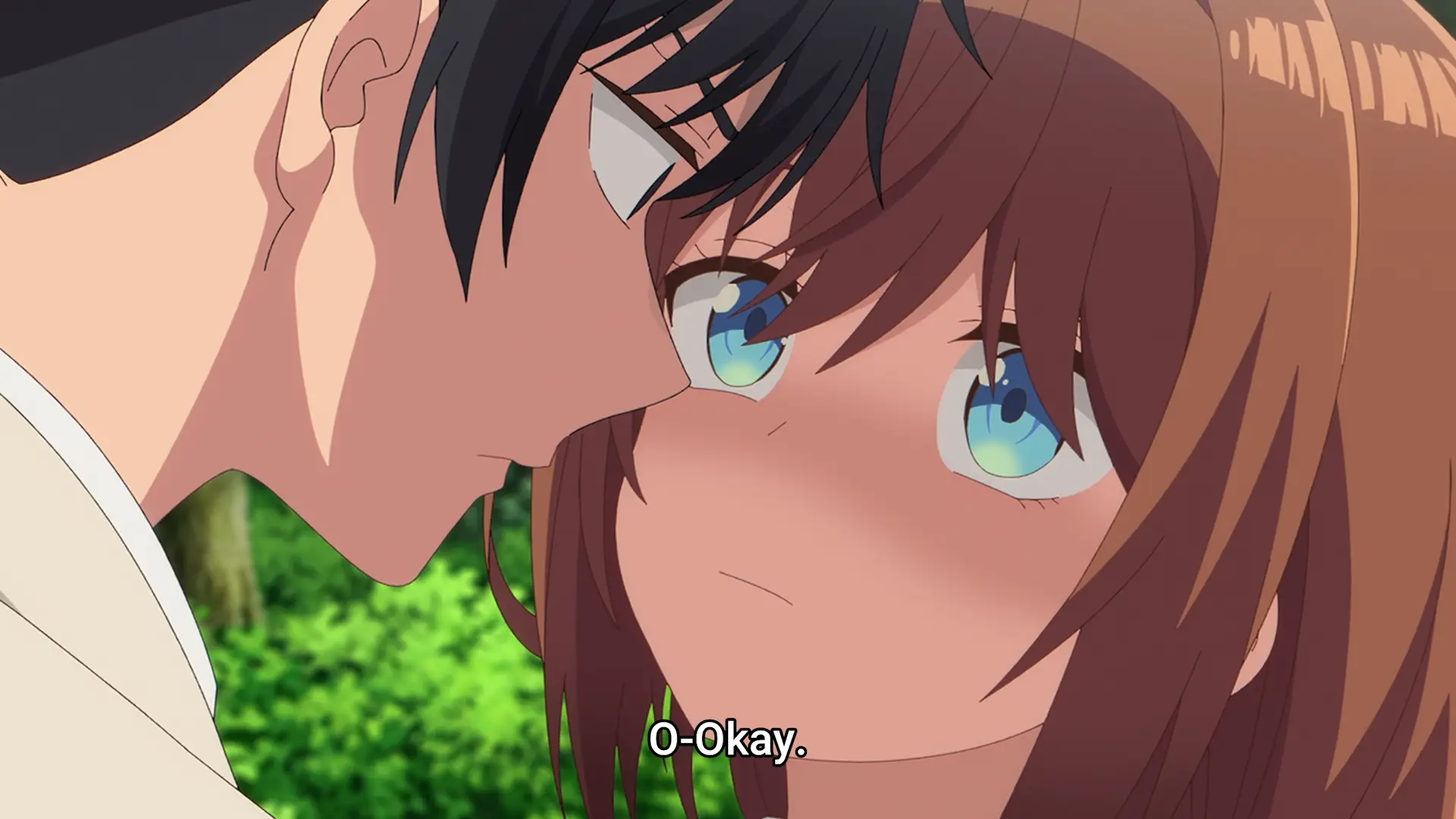 She wasn't expecting him to get this close, it's not even that hidden that she likes him, but he's still oblivious.