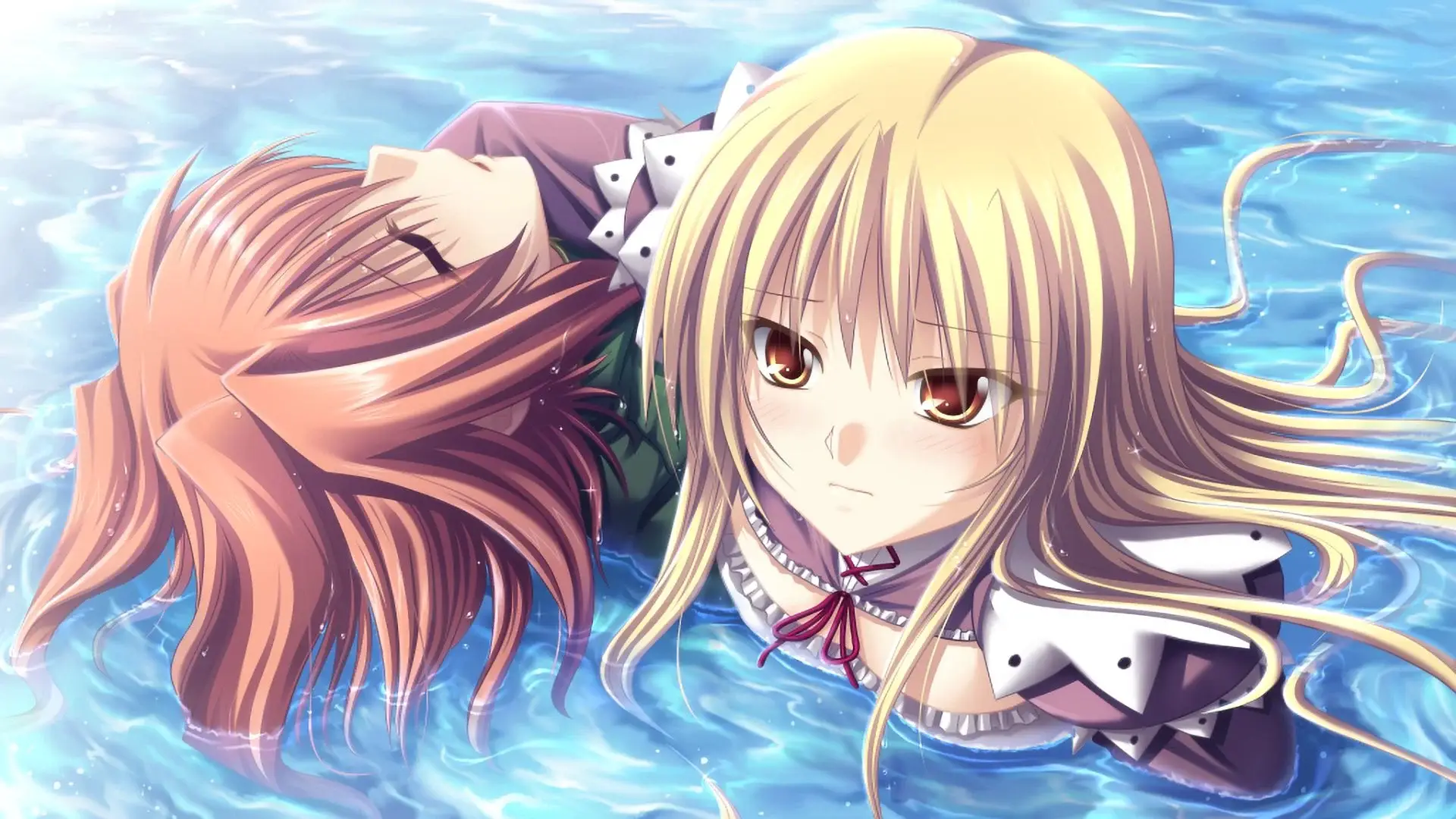 Ekria trying her best to keep Celica alive despite all his attempts to do dangerous stuff.