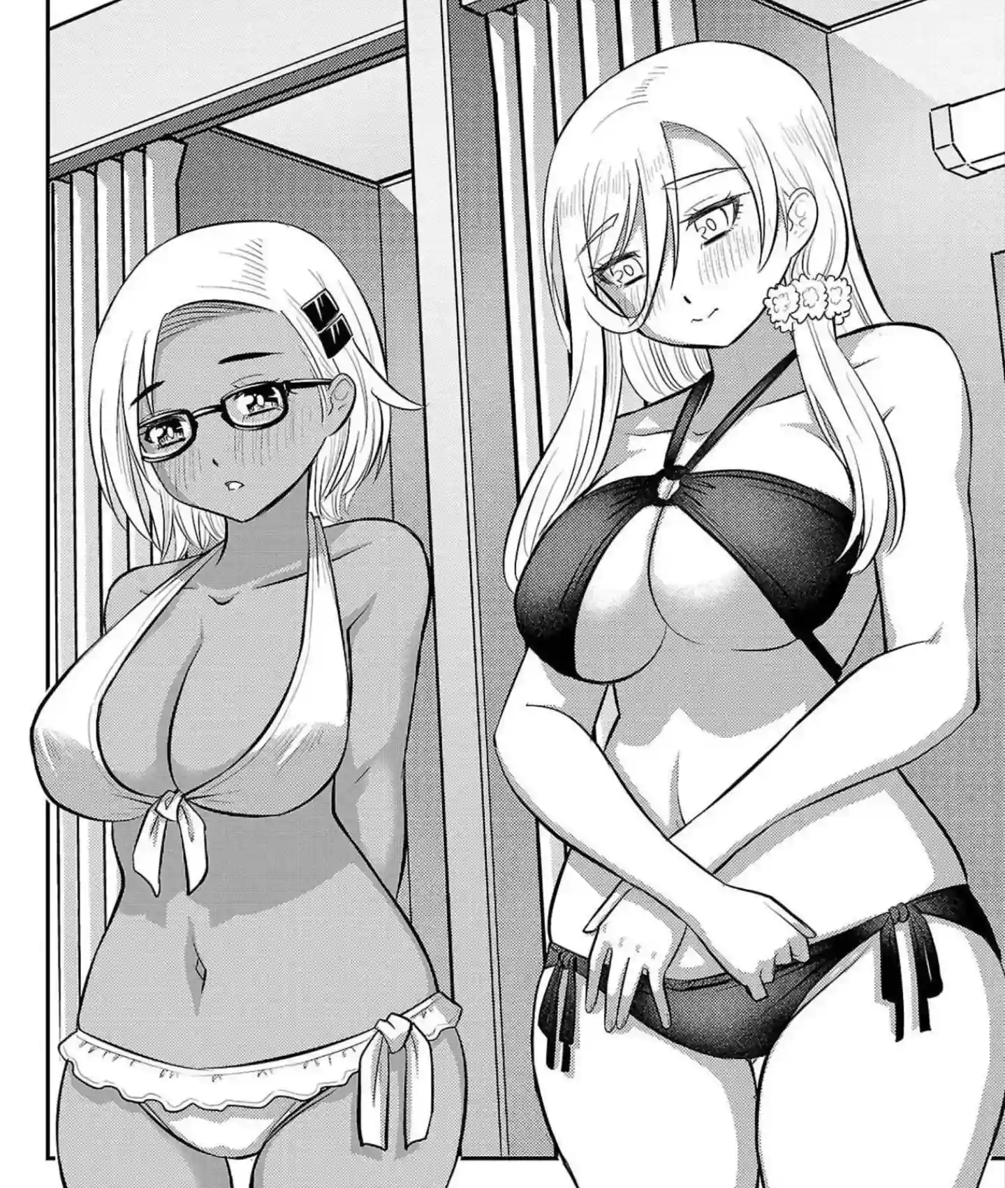 Quite a good choice of swimsuit for both Koharu and Hanako. Saotome did a good job here.