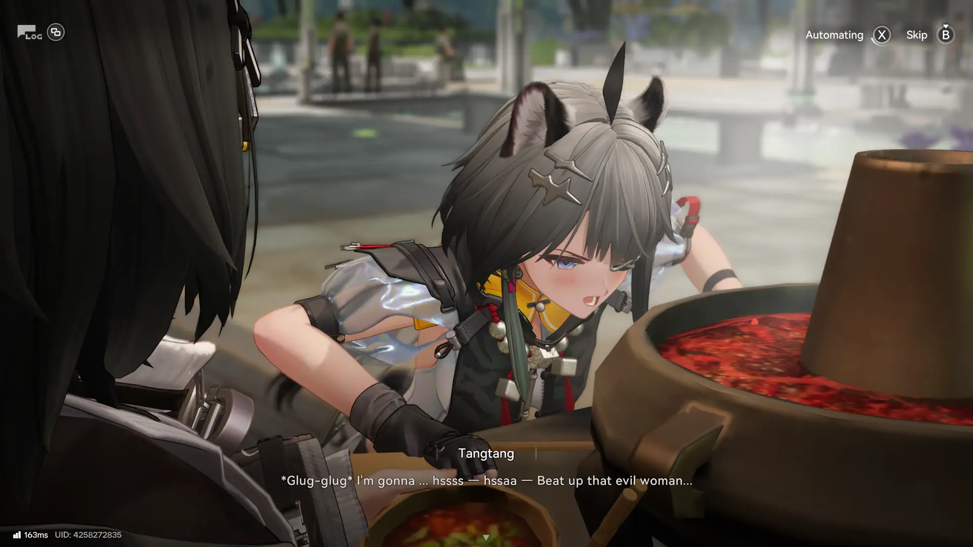 Poor girl, she wasn't ready for the ultra spiciness. I'm still unsure how old is she in the story.