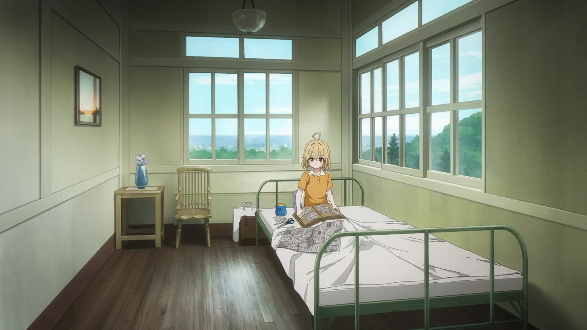 Maria in the completely empty hospital room was kind of sad, hopefully we can see her having fun with everyone back in the troupe by the end of the series. She deserves it.