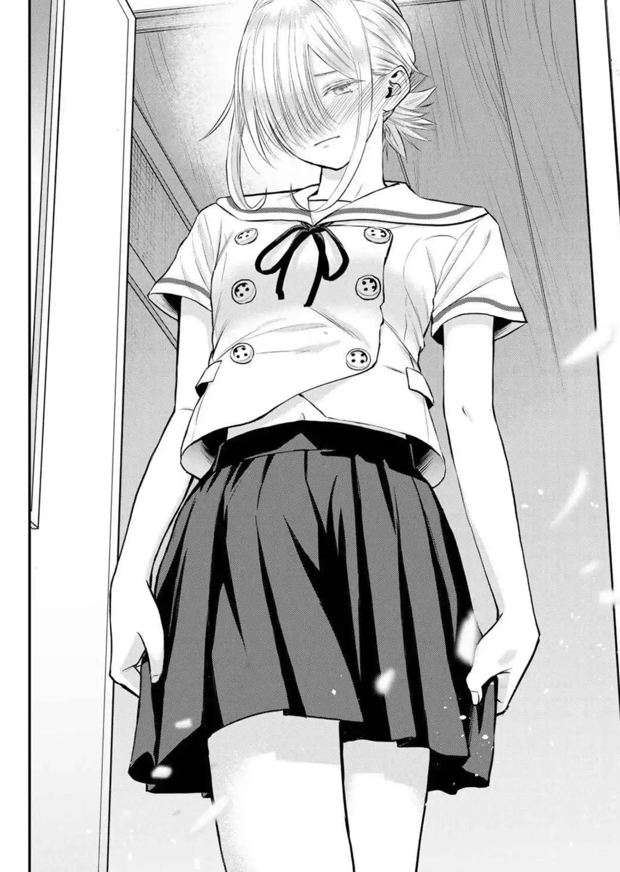 It's just a normal school uniform, but the embarrassed face makes it so much better...