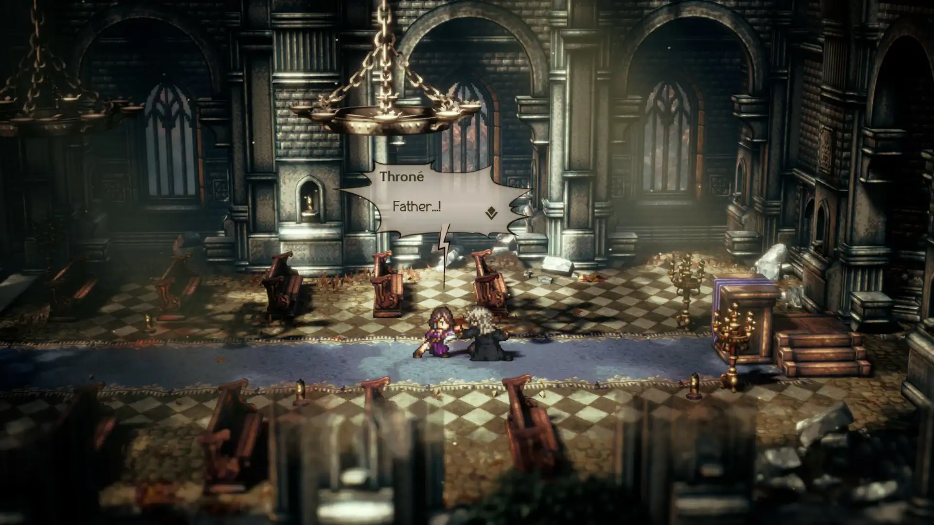 The battle against Father wasn't too bad, you just needed to take slowly and keep topping your healing. Lots of healing items and go!