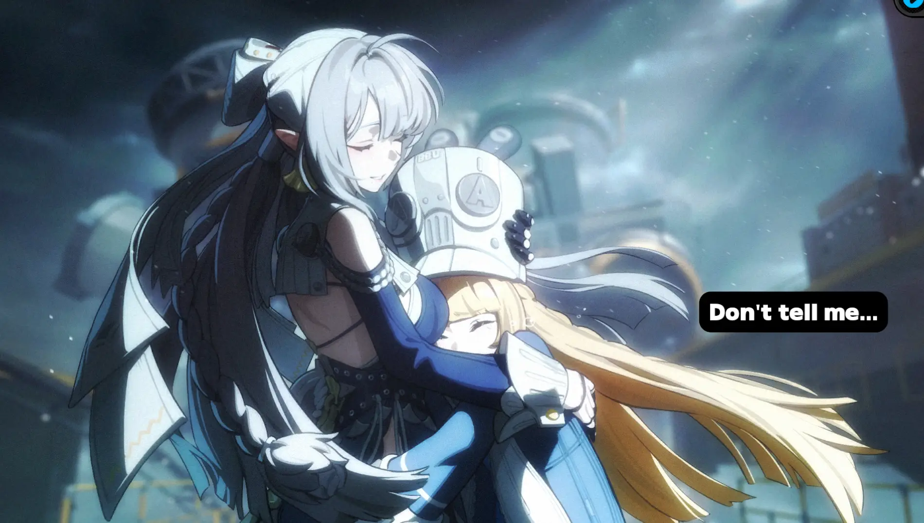 Mother and child. Well, not really, but Norma and Velina kind of give that feeling. Or maybe sisters I guess?