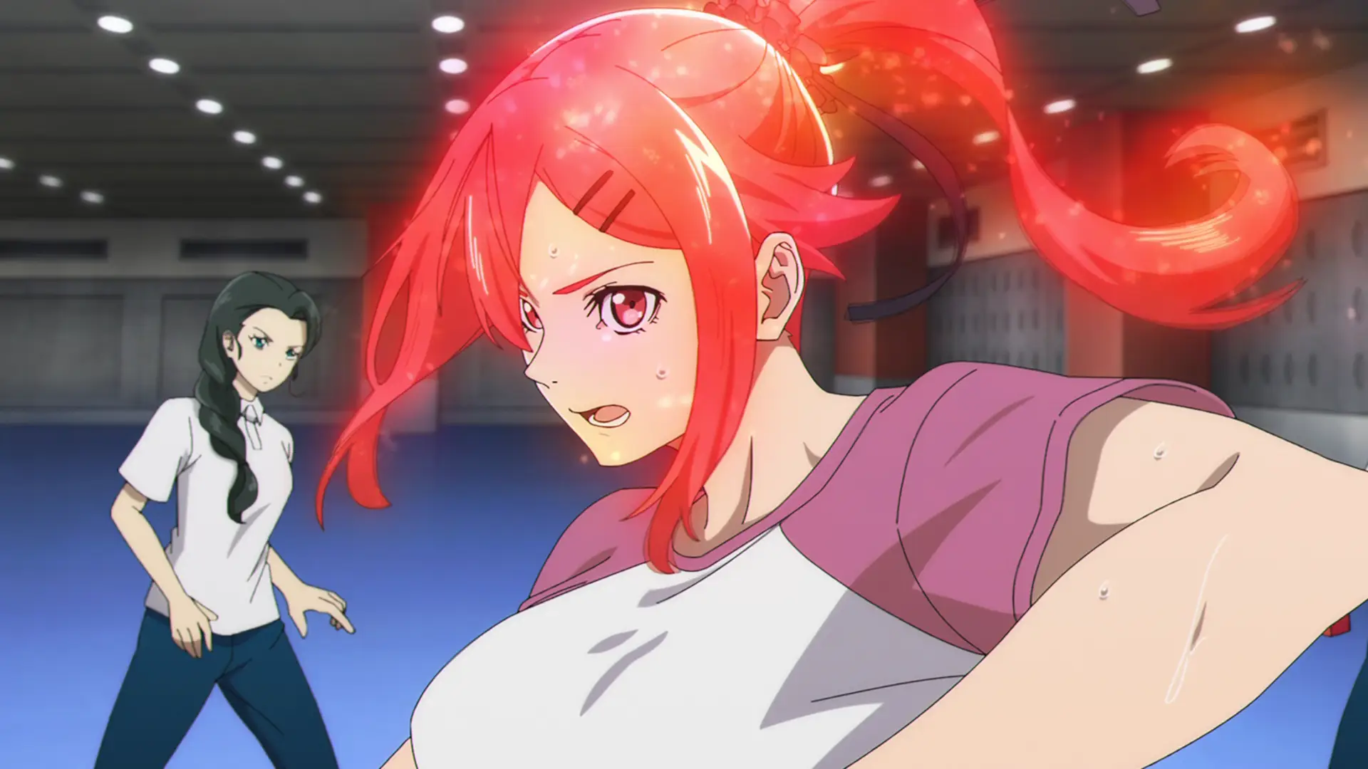 Why is Ichika's hair on fire? Like what happened? I know she's always hot, but...