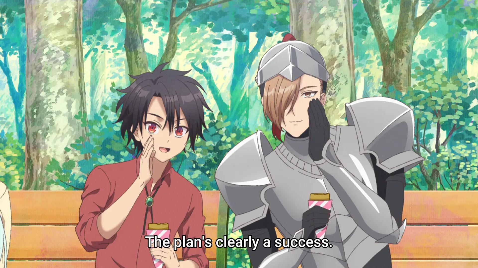 Youki and Duke act like great friends even though they were master and subordinate before.