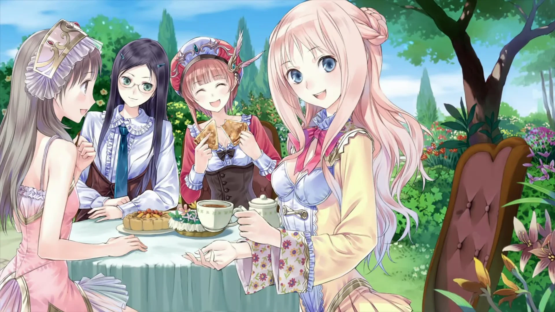 Sweets party with Rorona, Totori and Astrid