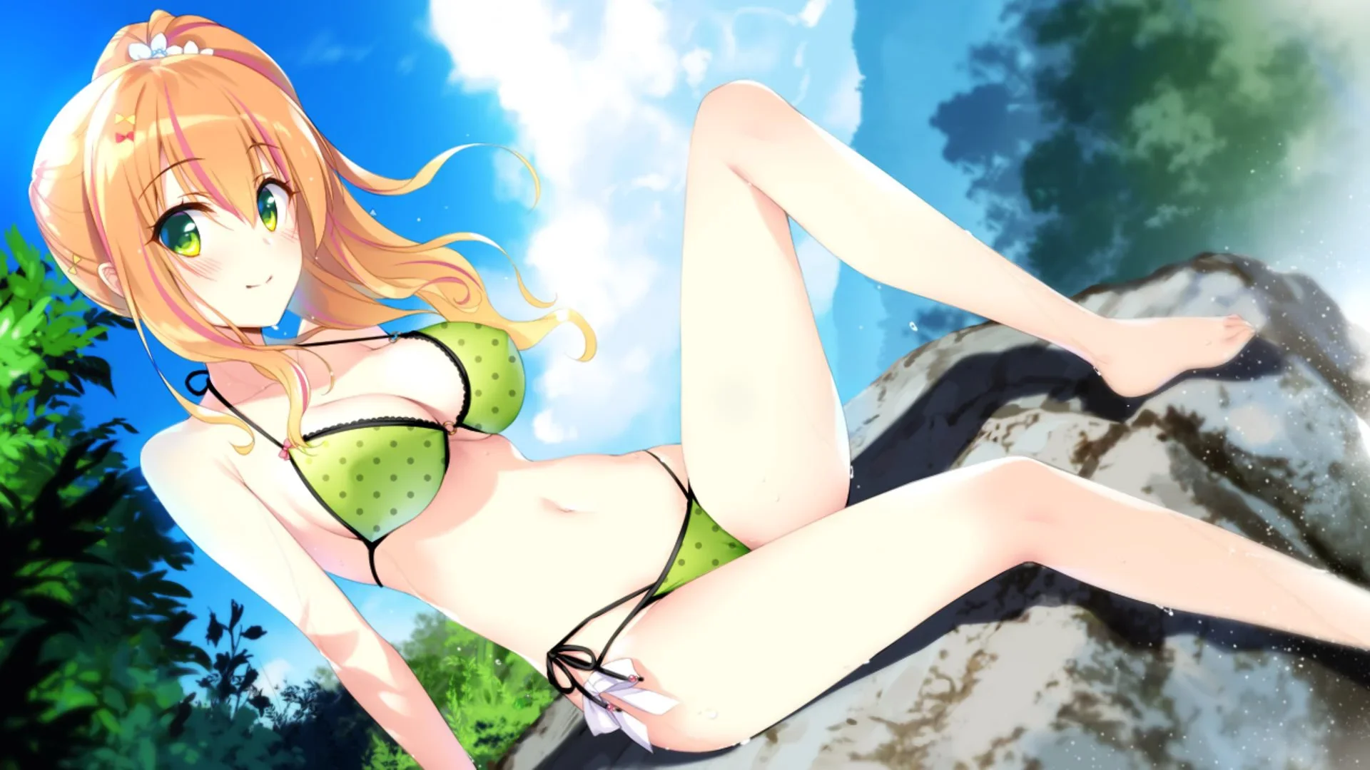 The more "model"-type girl Hanae. She looks stunning.