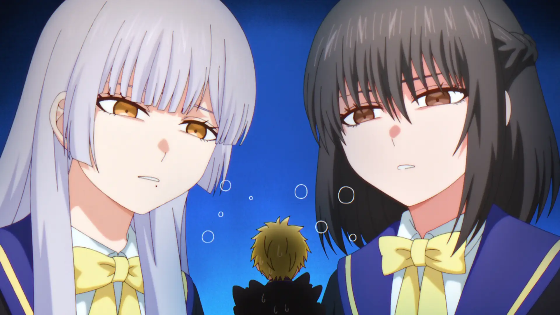 Poor Prince, stared down by two of the most intimidating characters in the series.