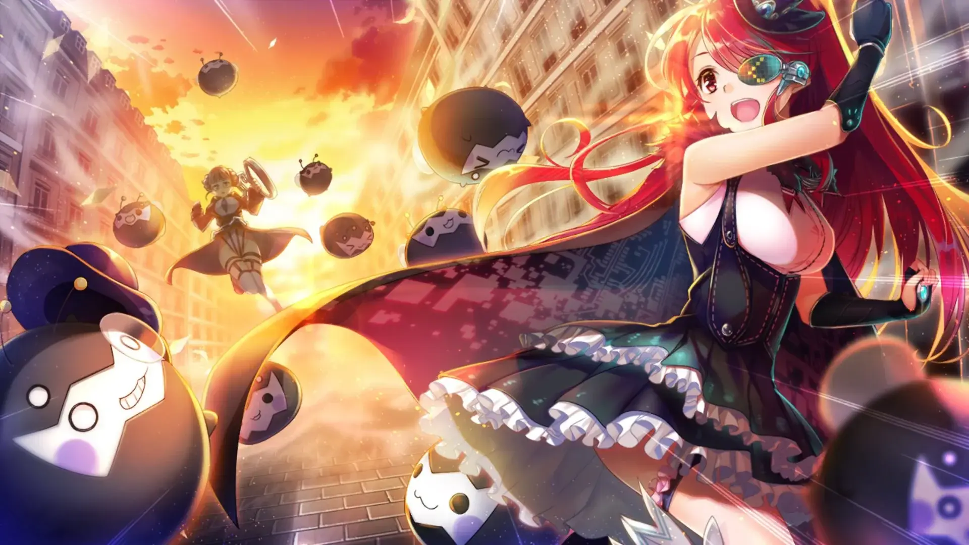 Lupin running away from Ganimard