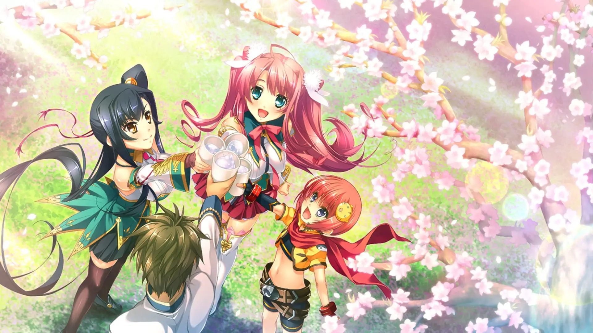 The oath of the peach garden, but this time it's four people. Rinrin, Touka, Aisha and Kazuto. This is where their story begins.