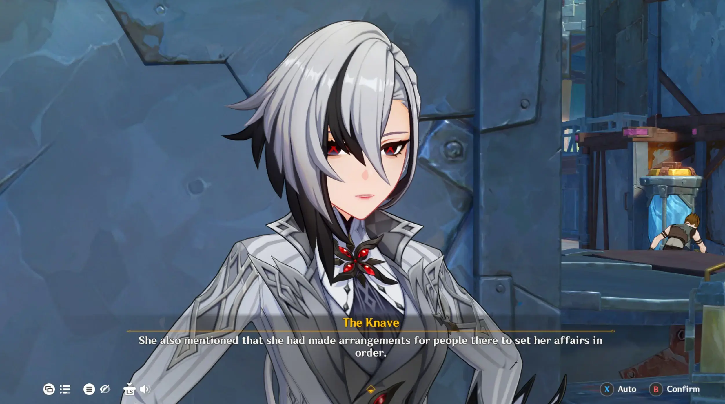 ...she's clearly planning to use her core to power up another body isn't it?