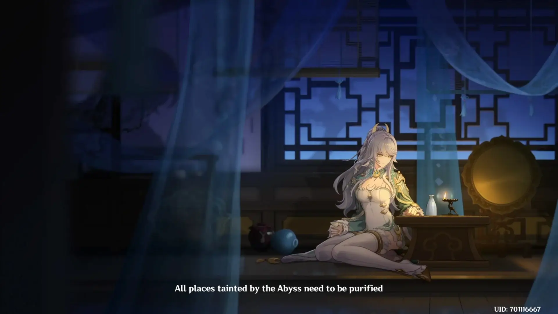 Zizhi preparing to descend to protect her country people from destruction from the Heavenly Principles