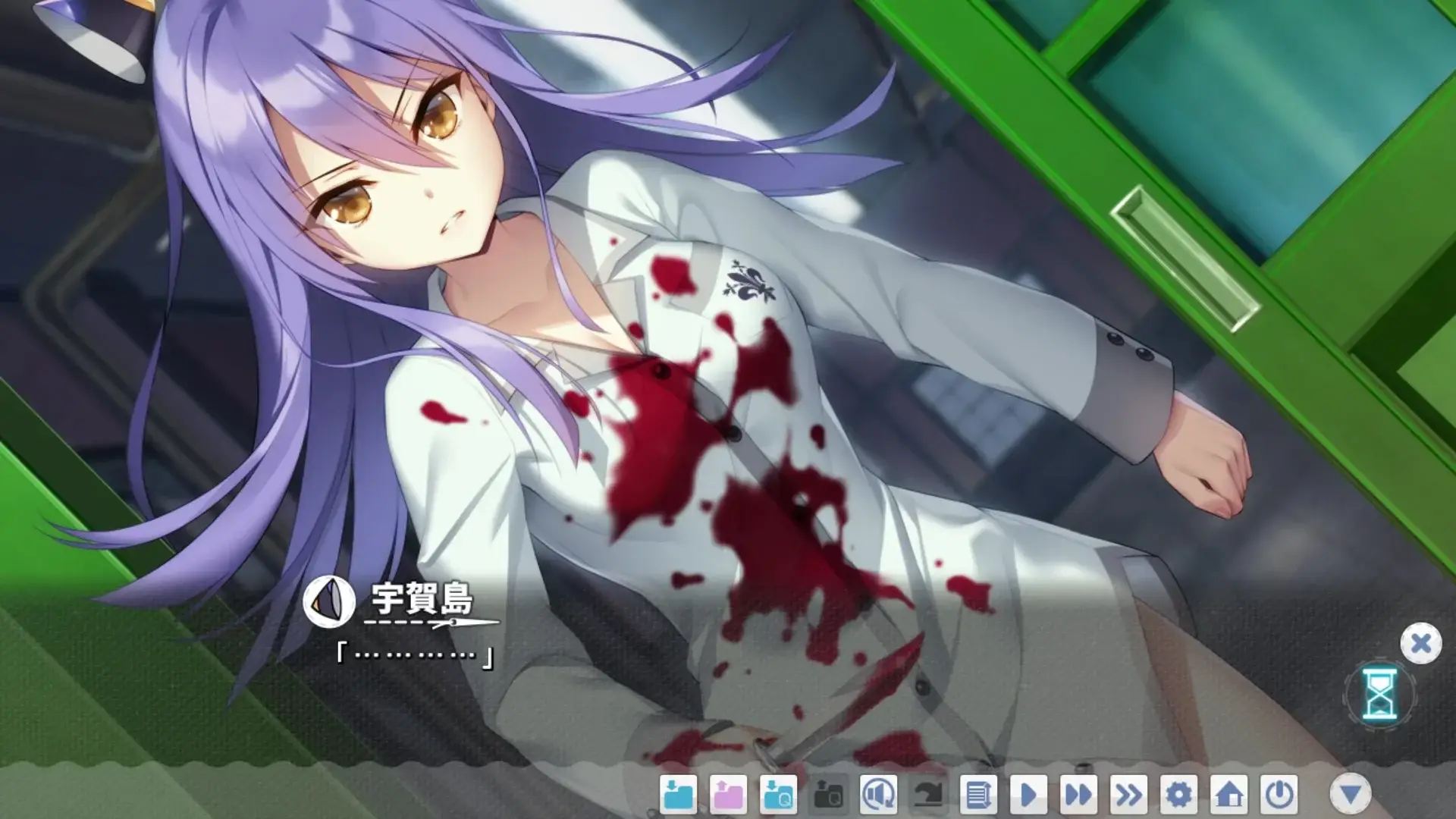 Whose blood is that?! *slowly backs away*