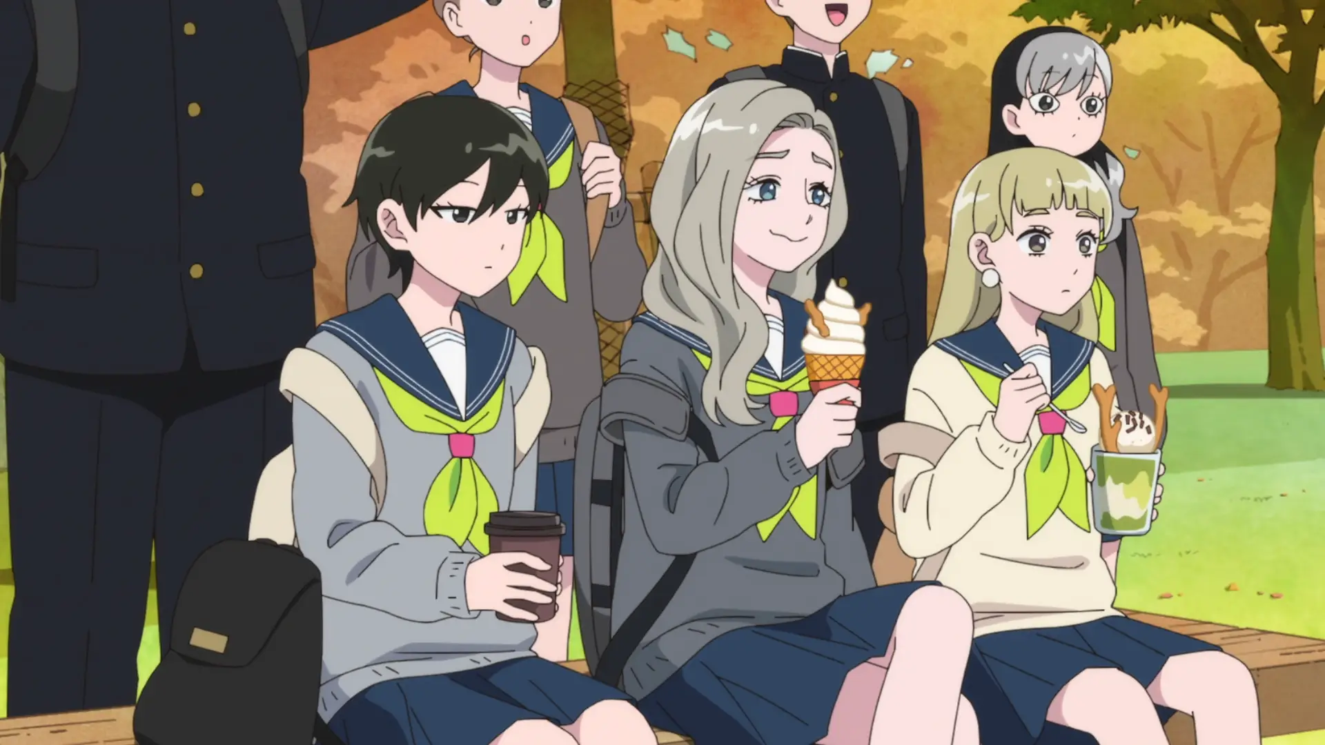 Taira is finally noticing how much Shino actually laughs whenever she's around her friends. I like her smile too!