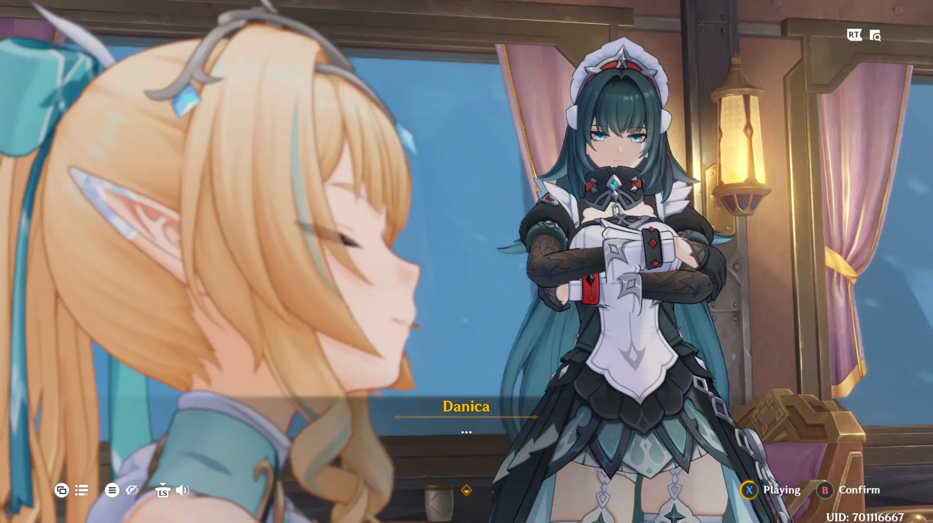 God bless whoever designed Danica maid's uniform. Just look at those. You know what I'm saying!