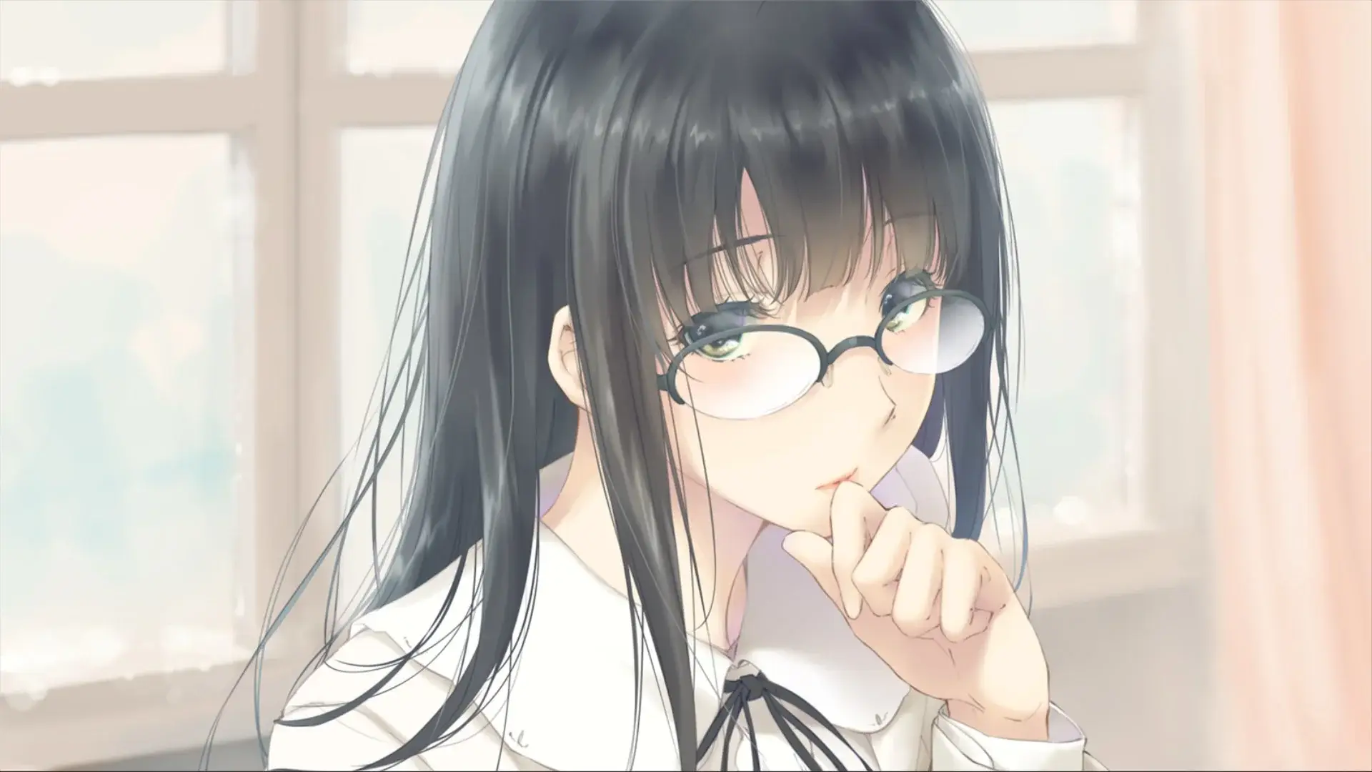 Suou with glasses is actually a lot more pretty than I expected, I can see why everyone thinks she's the most beautiful of the school.