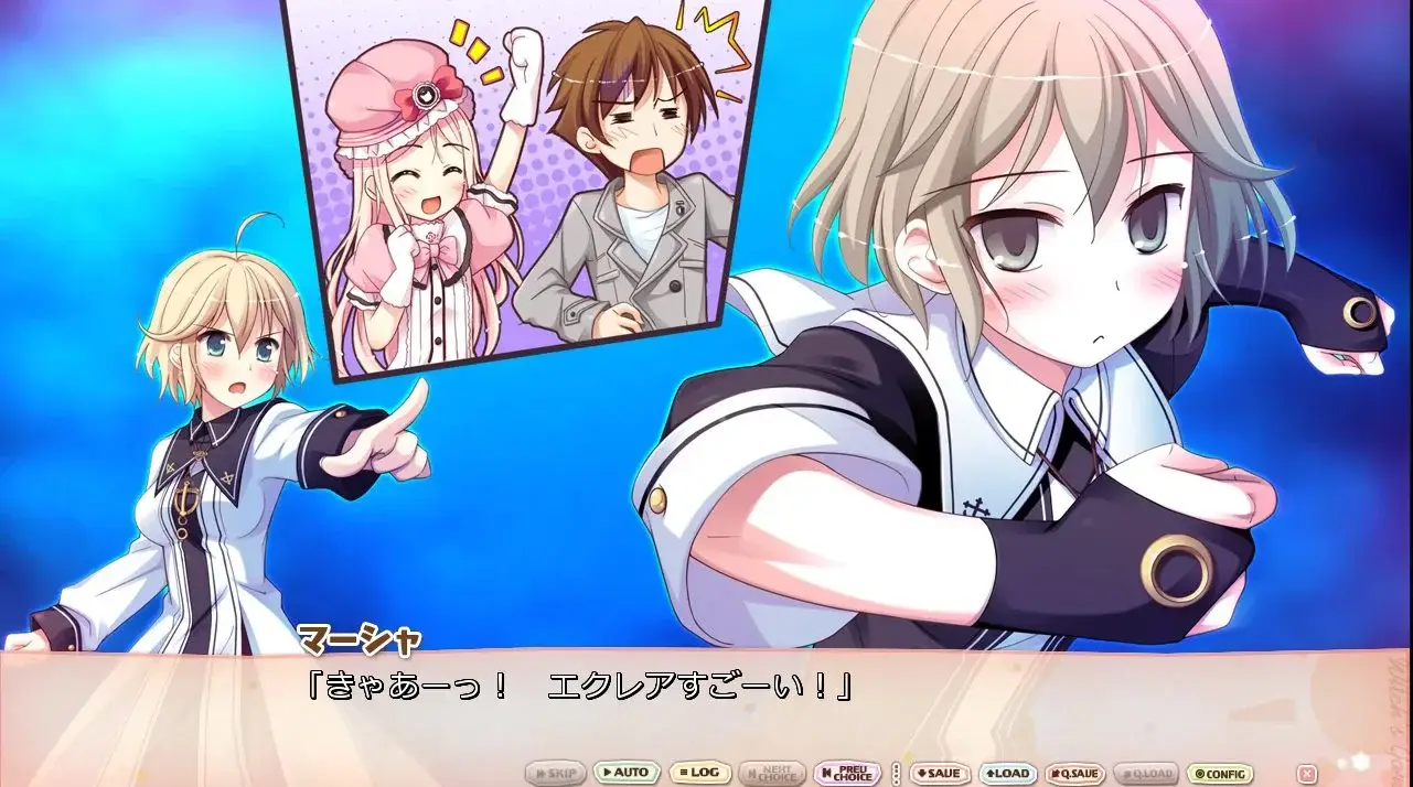 Misumi asking Eclair to use her "punch" magic to destroy the enemies!