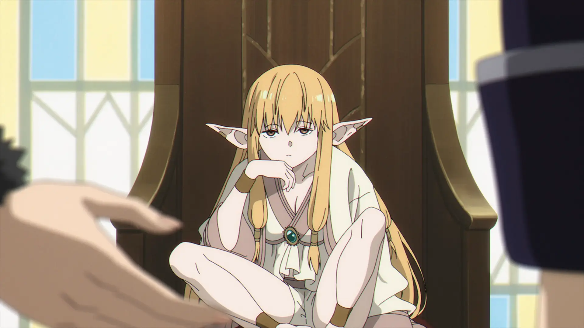 Serie expression is like 'guys, just get along' with that unimpressed face.