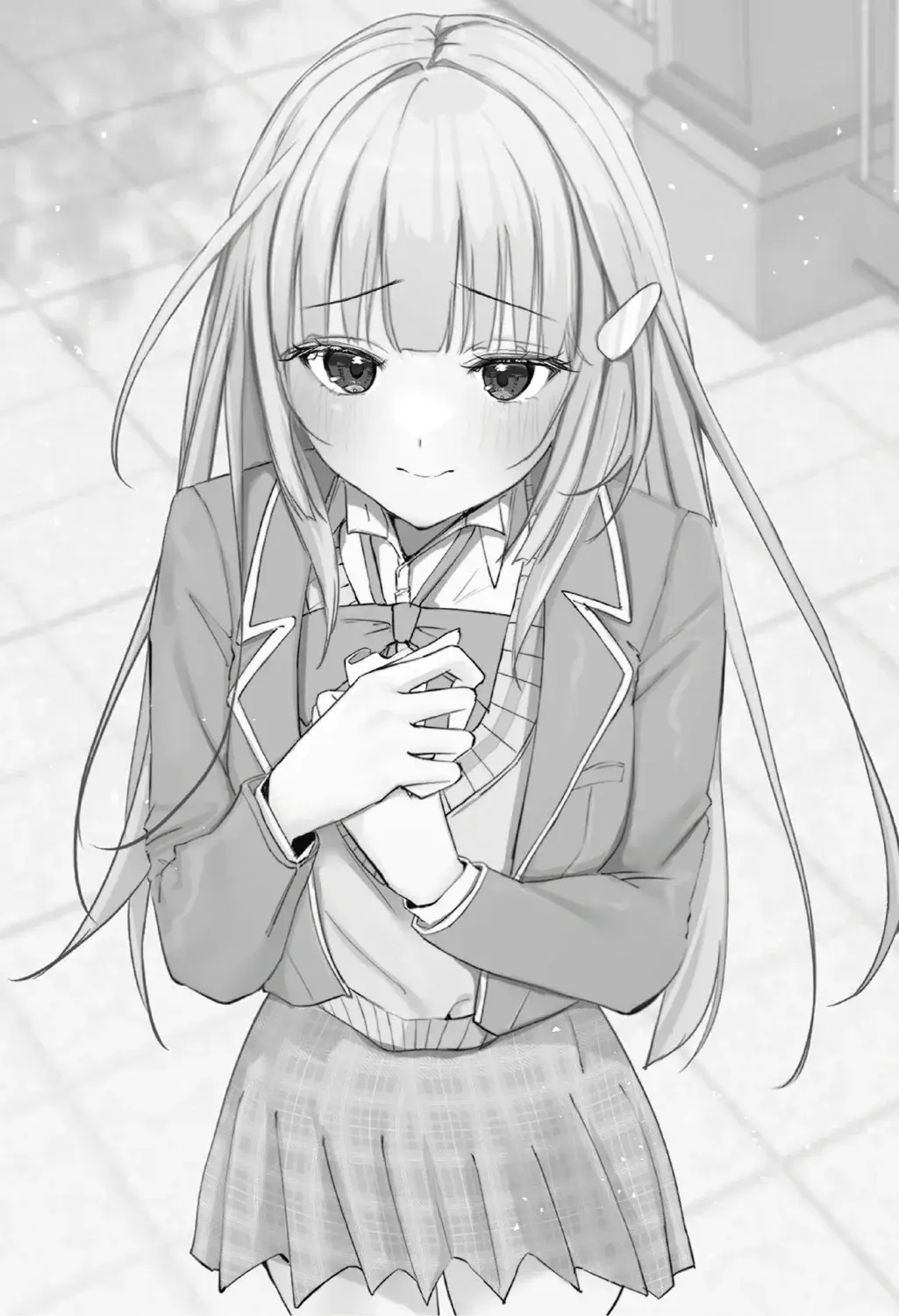 Ayame gathering her cuteness energy