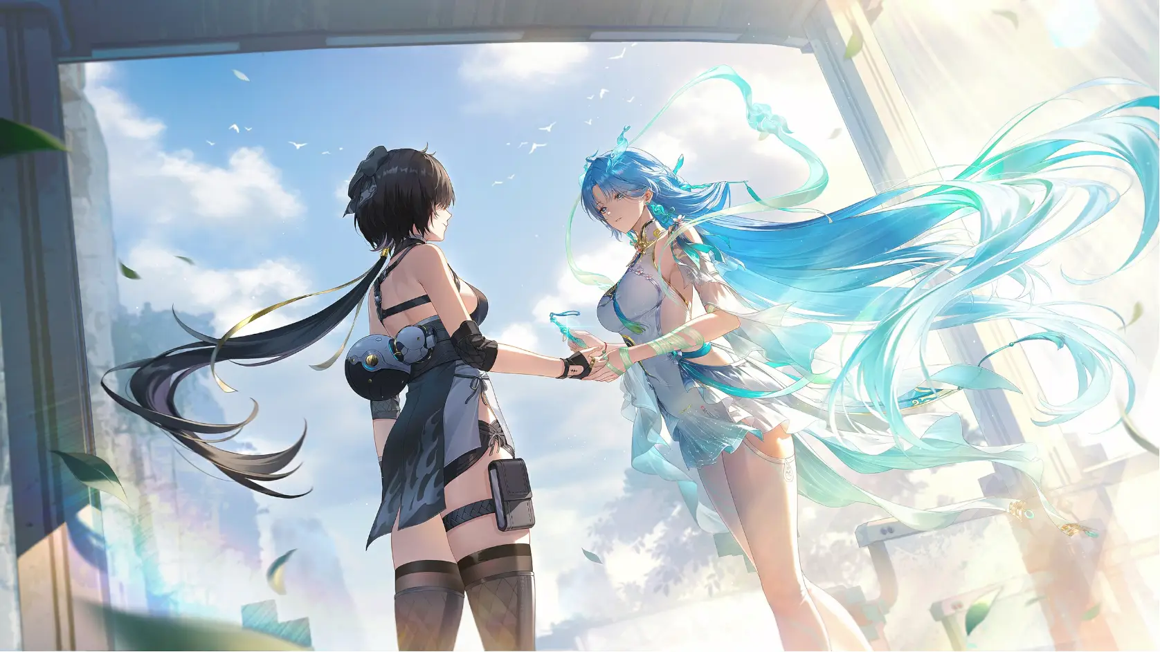 Rouyun helped us by making this spectacular photo. Definitely one to preserve for the future, both Rover and Qingxiao look great here.